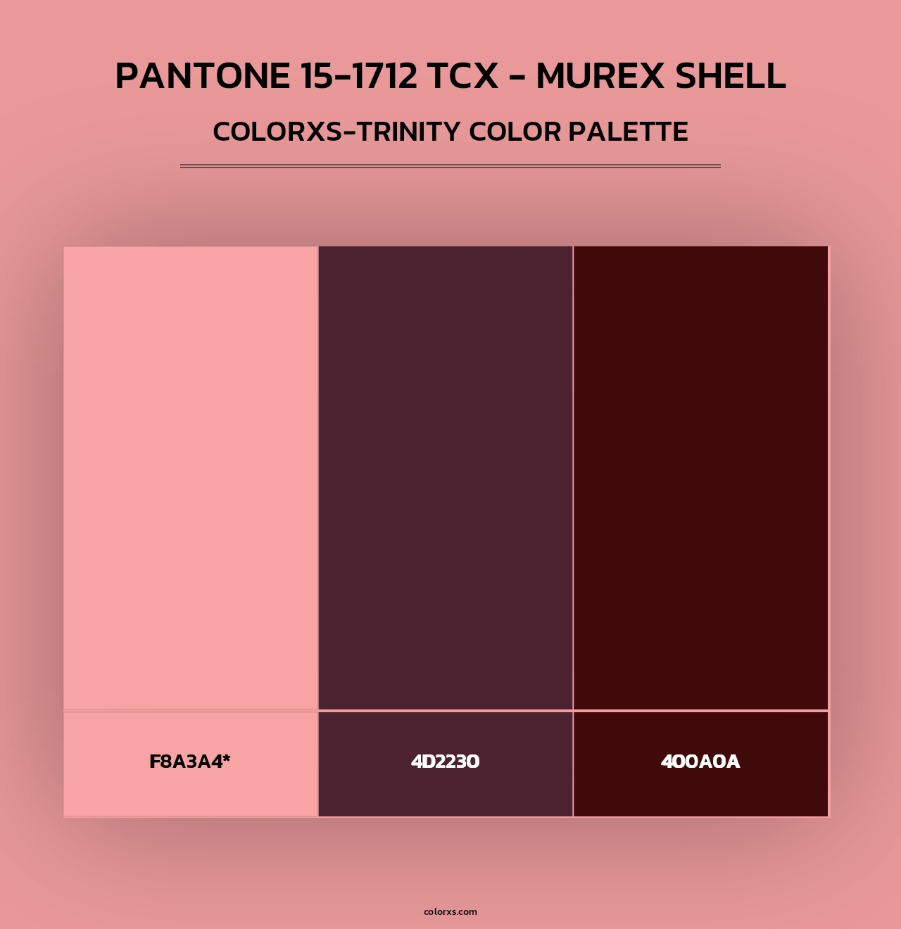 PANTONE 15-1712 TCX - Murex Shell - Colorxs Trinity Palette