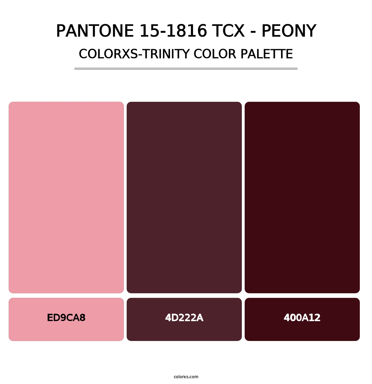 PANTONE 15-1816 TCX - Peony - Colorxs Trinity Palette