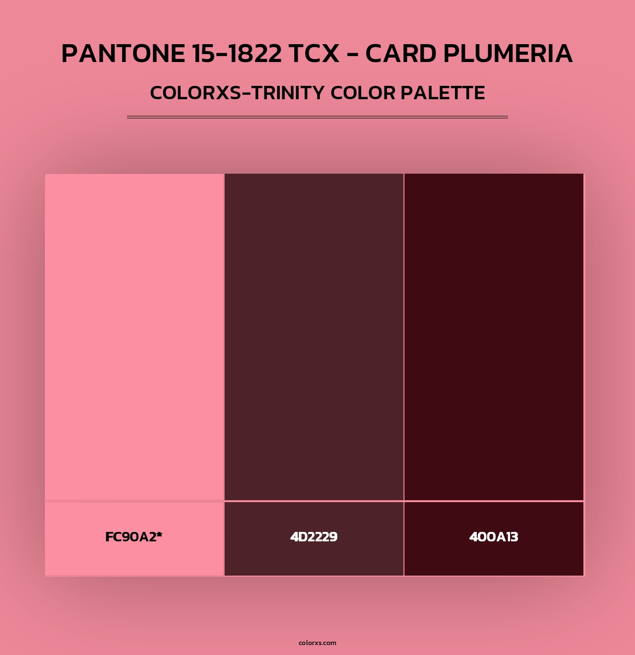 Pantone 15-1822 TCX - Card Plumeria - Colorxs Trinity Palette