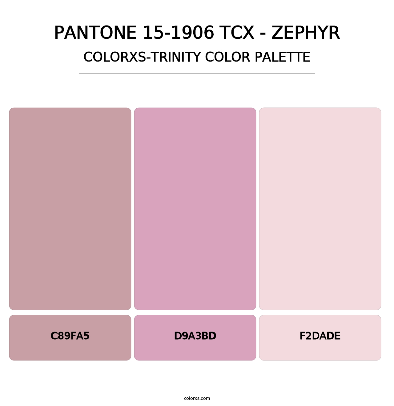 PANTONE 15-1906 TCX - Zephyr - Colorxs Trinity Palette