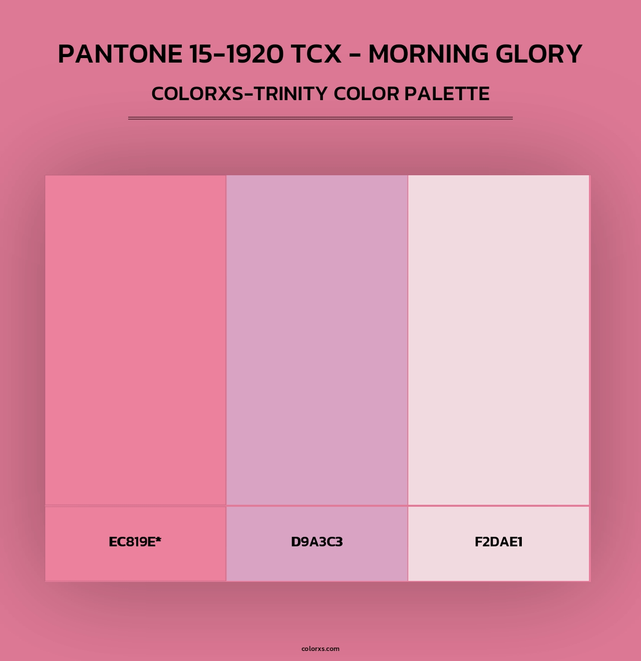 PANTONE 15-1920 TCX - Morning Glory - Colorxs Trinity Palette