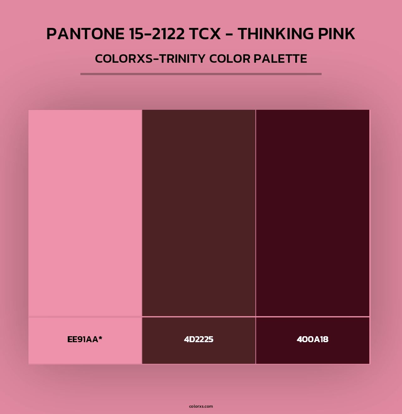 Pantone 15-2122 TCX - Thinking Pink - Colorxs Trinity Palette