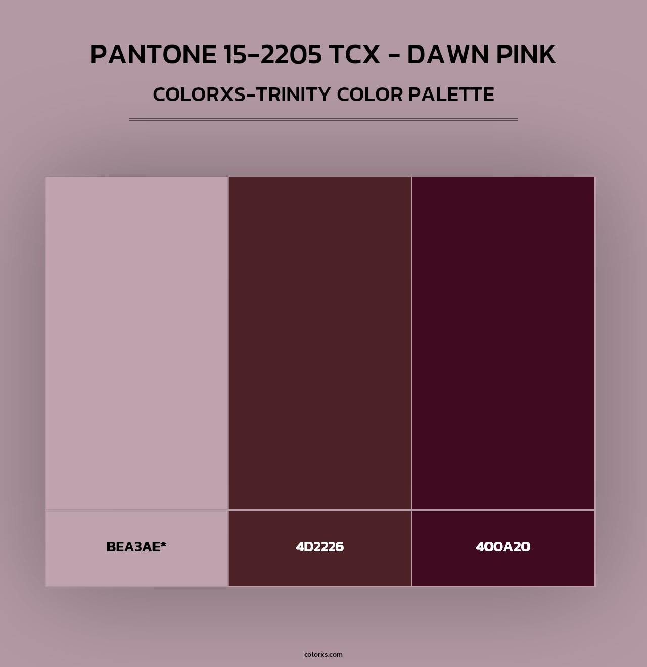 Pantone 15-2205 TCX - Dawn Pink - Colorxs Trinity Palette