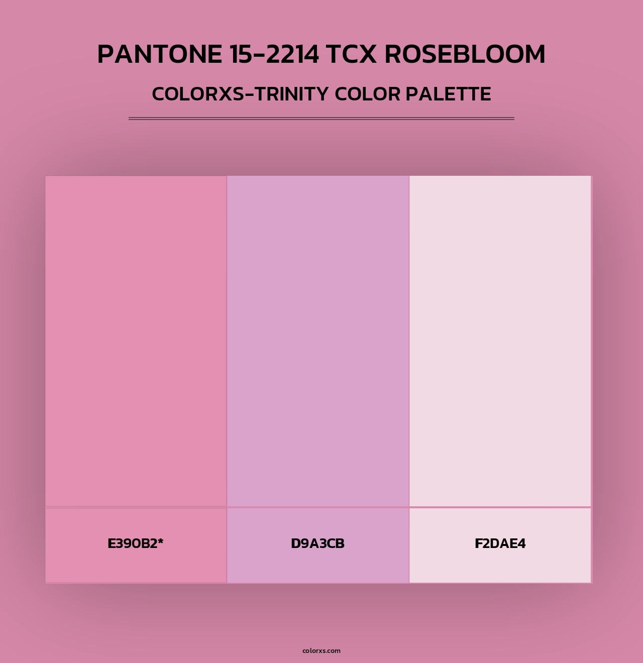 PANTONE 15-2214 TCX Rosebloom - Colorxs Trinity Palette