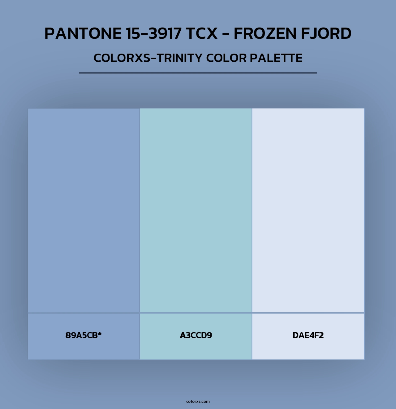PANTONE 15-3917 TCX - Frozen Fjord - Colorxs Trinity Palette