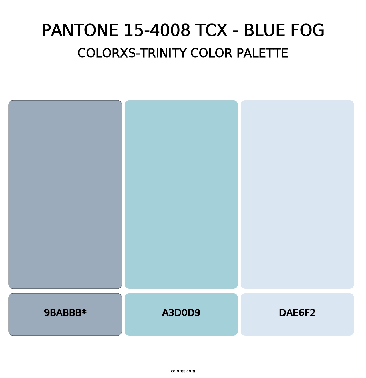 PANTONE 15-4008 TCX - Blue Fog - Colorxs Trinity Palette