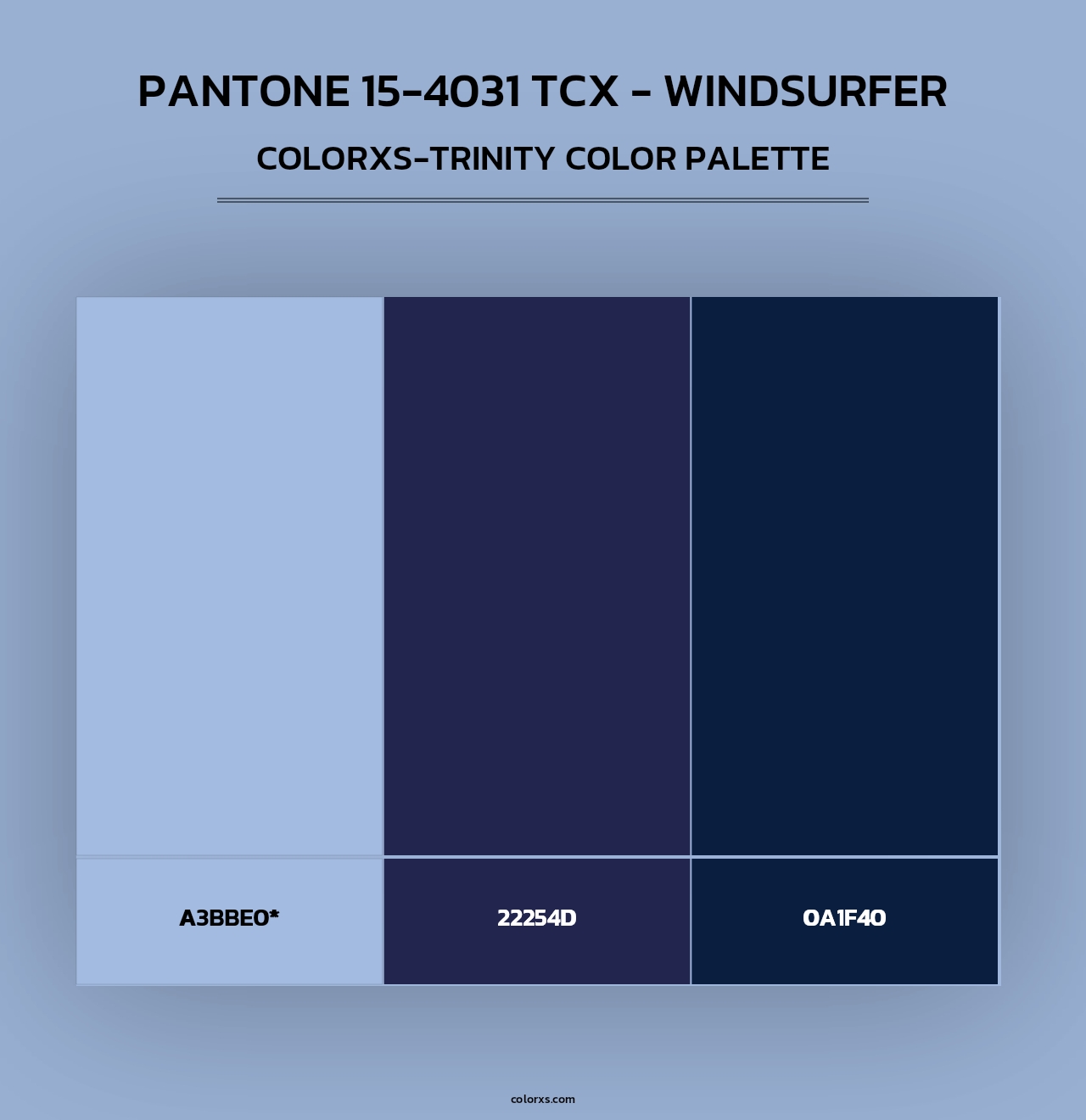 Pantone 15-4031 TCX - Windsurfer - Colorxs Trinity Palette