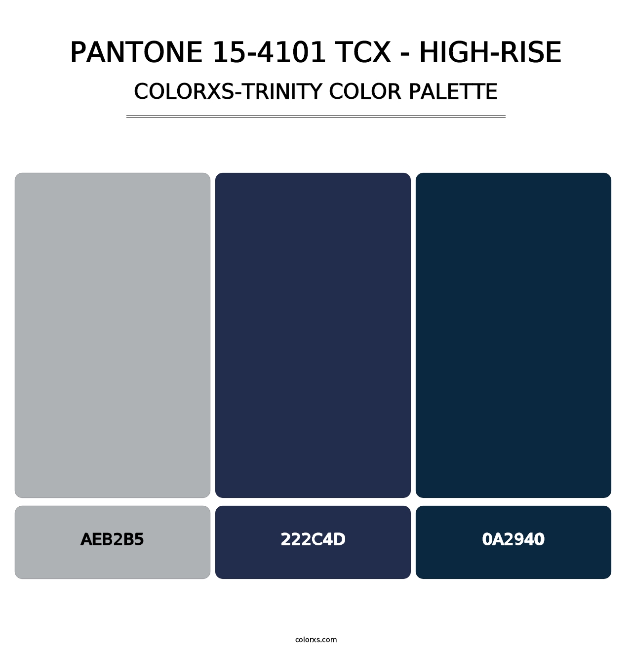 PANTONE 15-4101 TCX - High-rise - Colorxs Trinity Palette