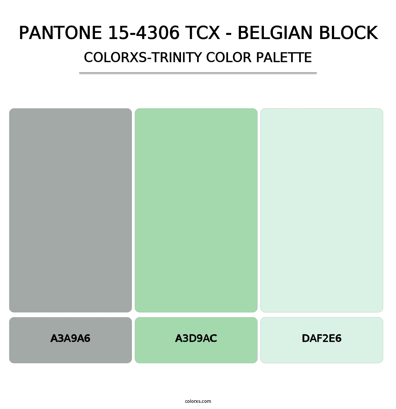 PANTONE 15-4306 TCX - Belgian Block - Colorxs Trinity Palette
