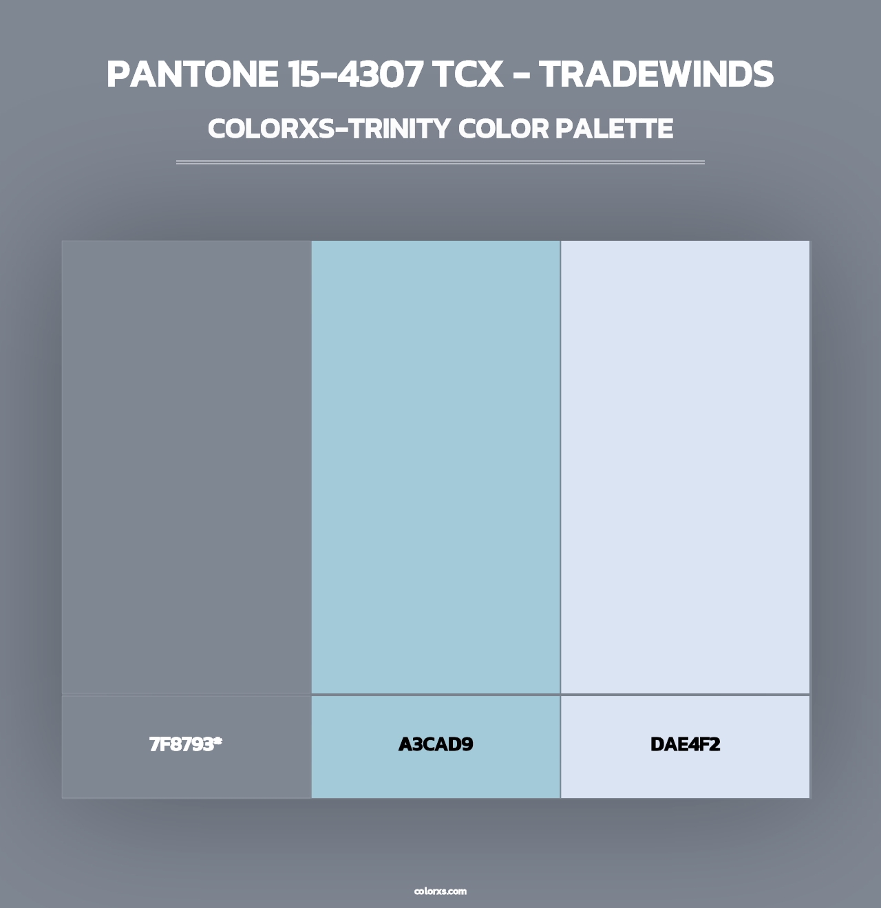 PANTONE 15-4307 TCX - Tradewinds - Colorxs Trinity Palette