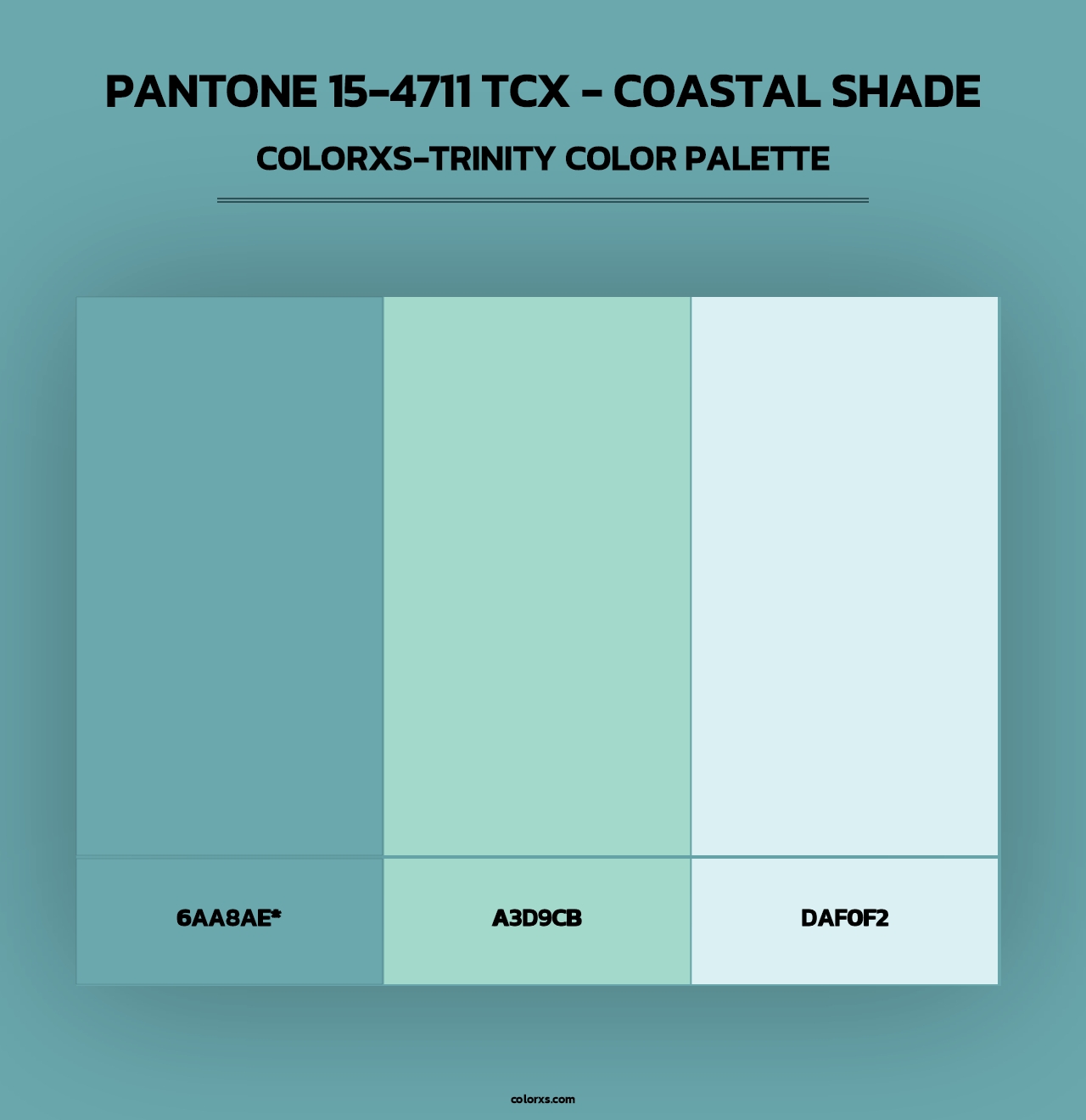 PANTONE 15-4711 TCX - Coastal Shade - Colorxs Trinity Palette