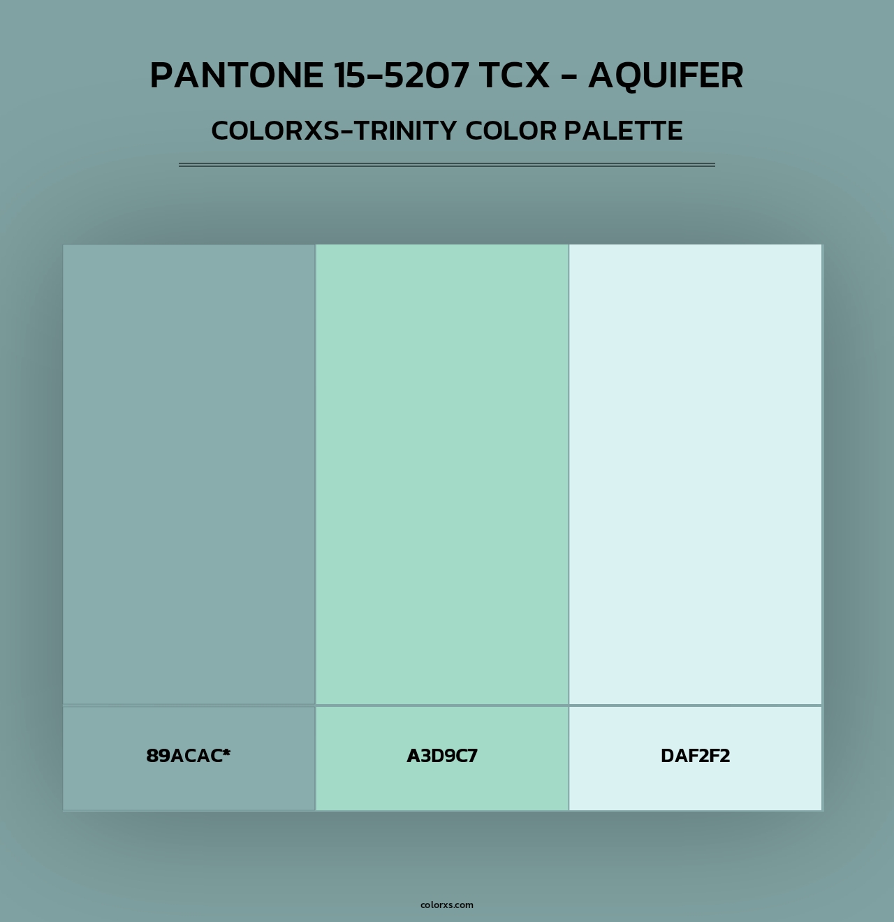 PANTONE 15-5207 TCX - Aquifer - Colorxs Trinity Palette