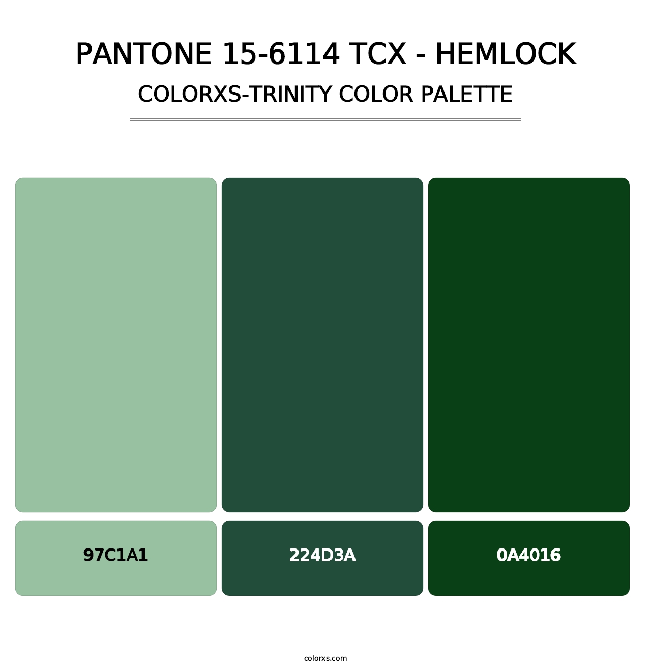 PANTONE 15-6114 TCX - Hemlock - Colorxs Trinity Palette
