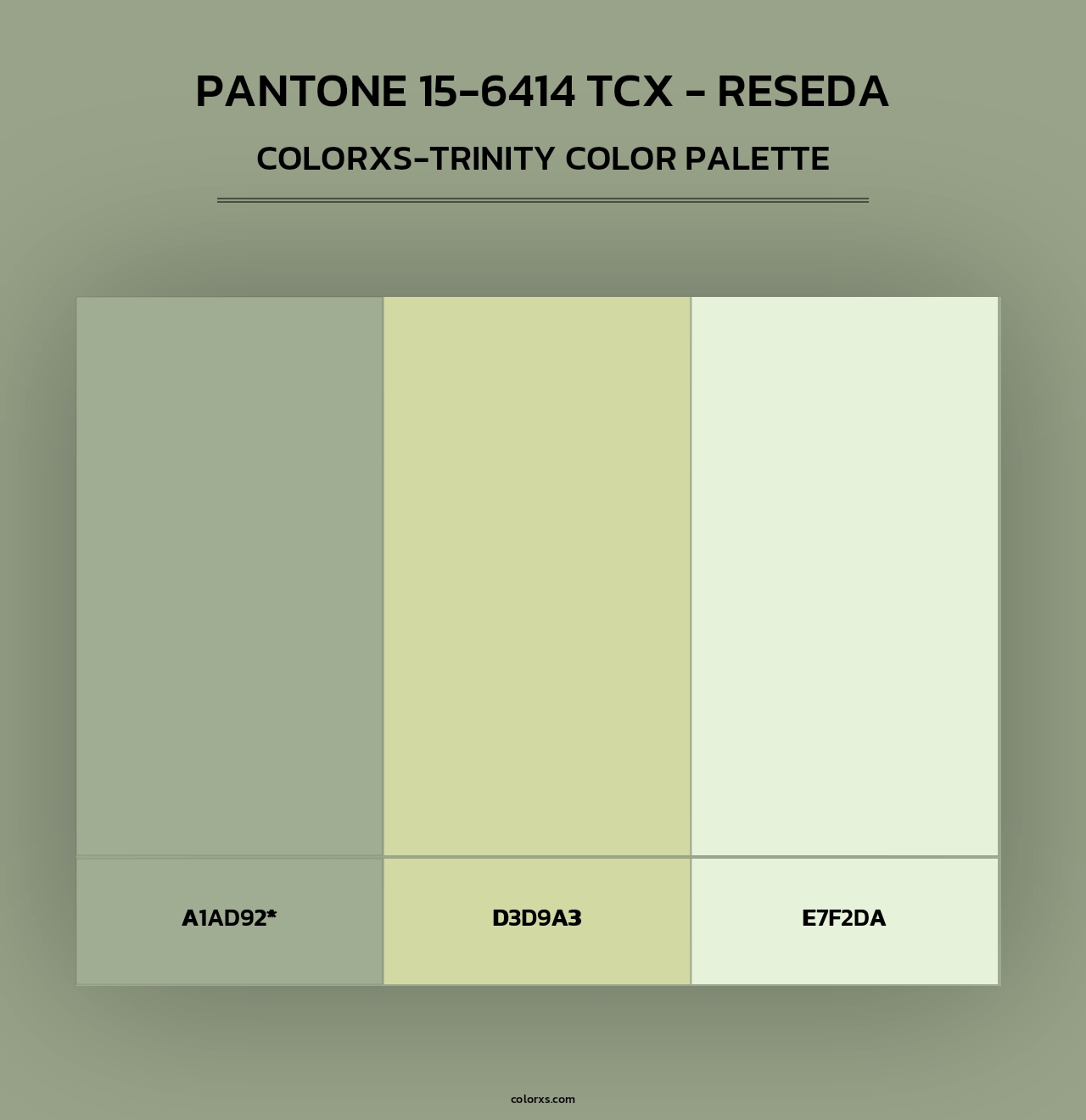 PANTONE 15-6414 TCX - Reseda - Colorxs Trinity Palette