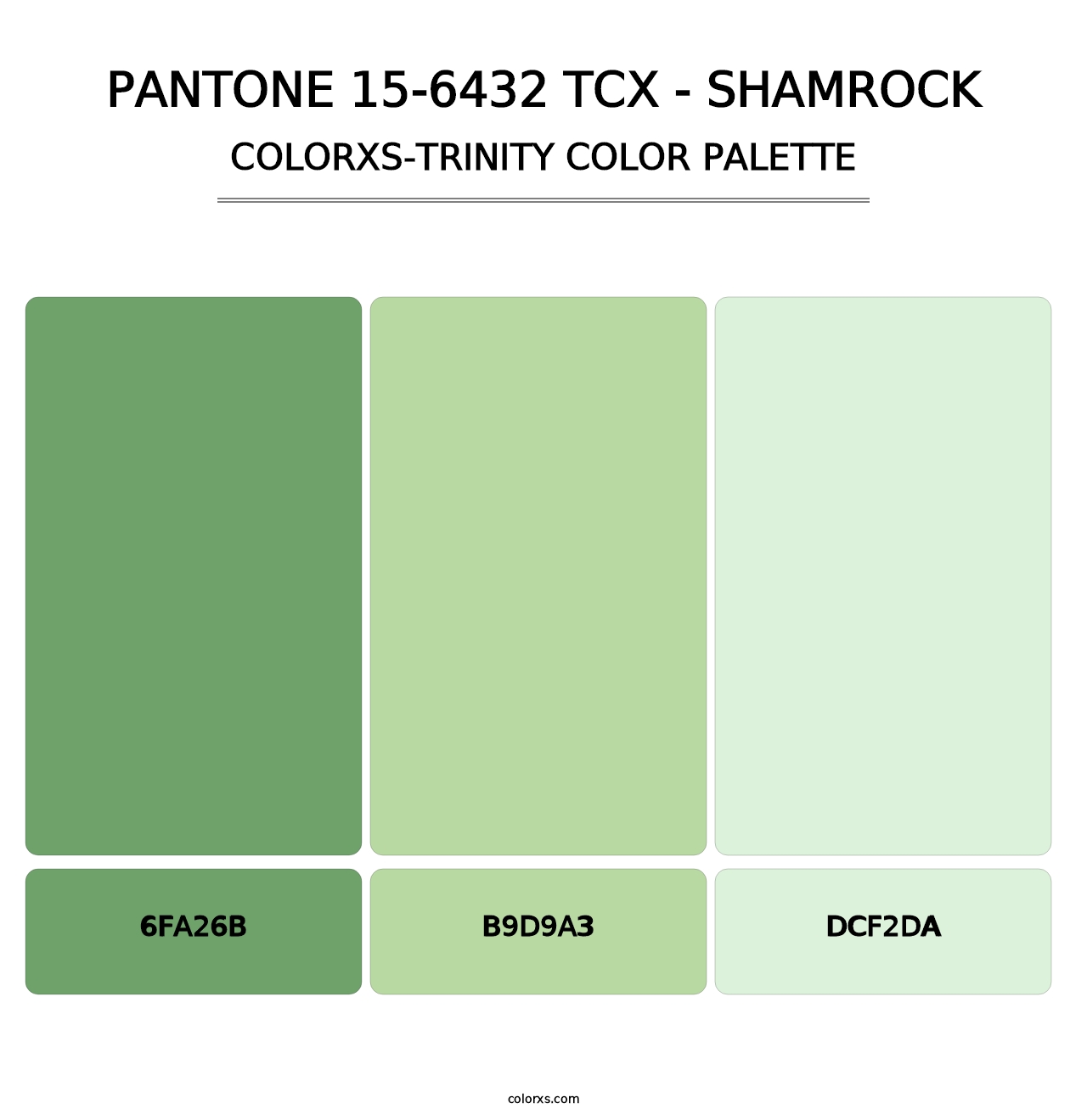 PANTONE 15-6432 TCX - Shamrock - Colorxs Trinity Palette