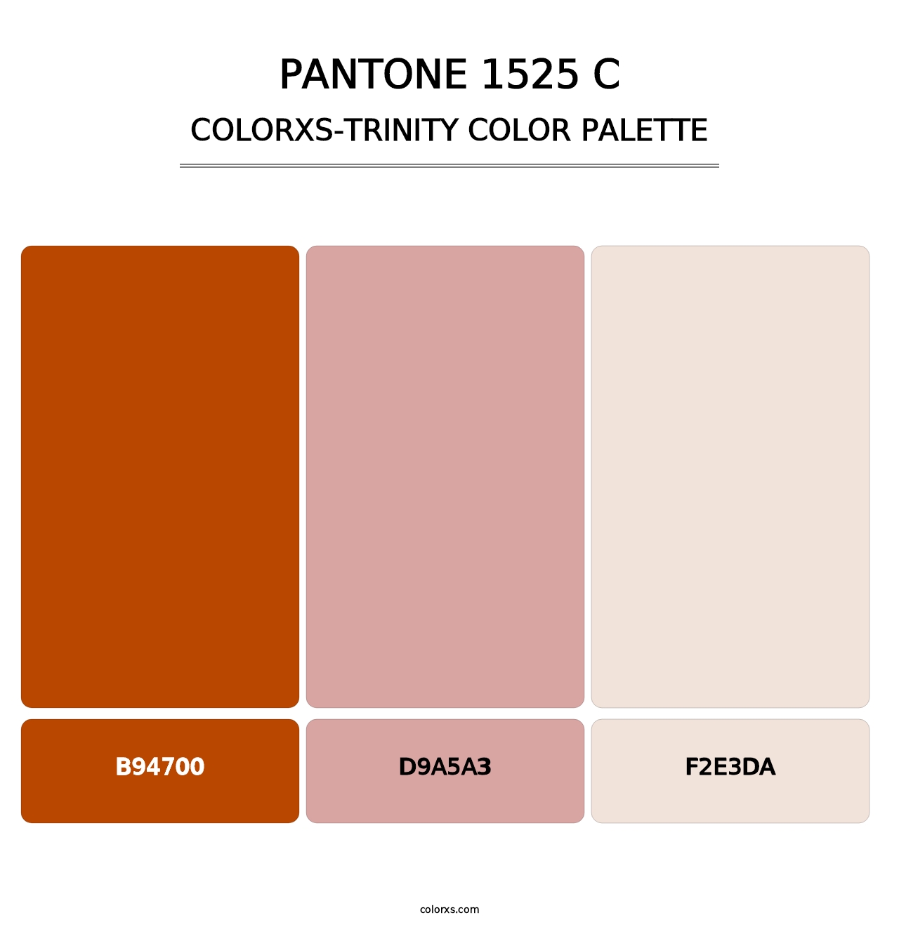 PANTONE 1525 C - Colorxs Trinity Palette