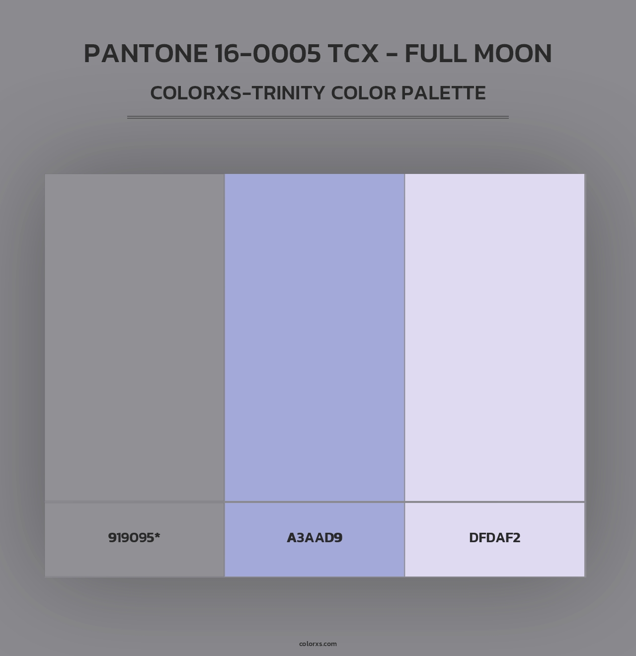 PANTONE 16-0005 TCX - Full Moon - Colorxs Trinity Palette