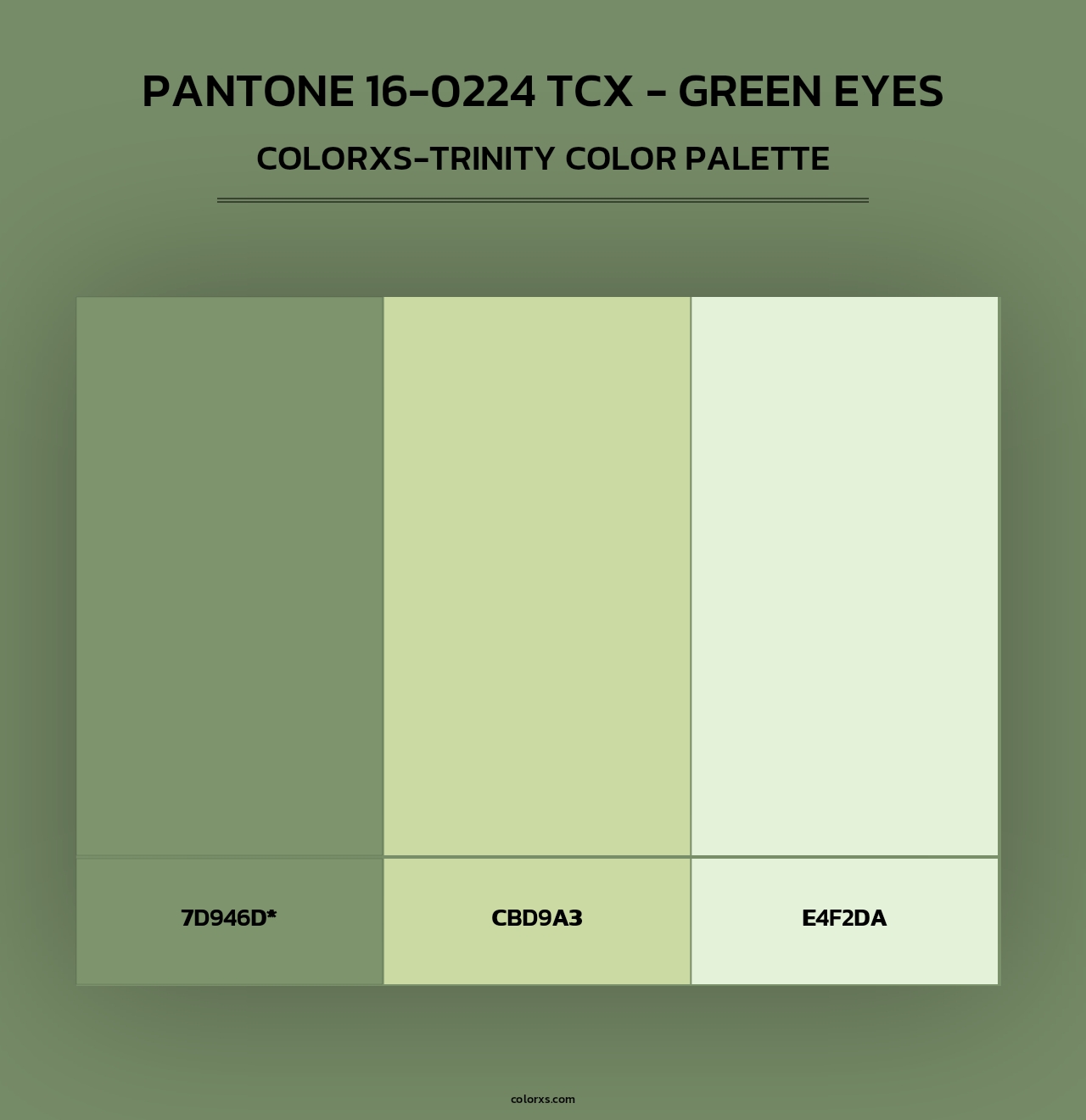 PANTONE 16-0224 TCX - Green Eyes - Colorxs Trinity Palette