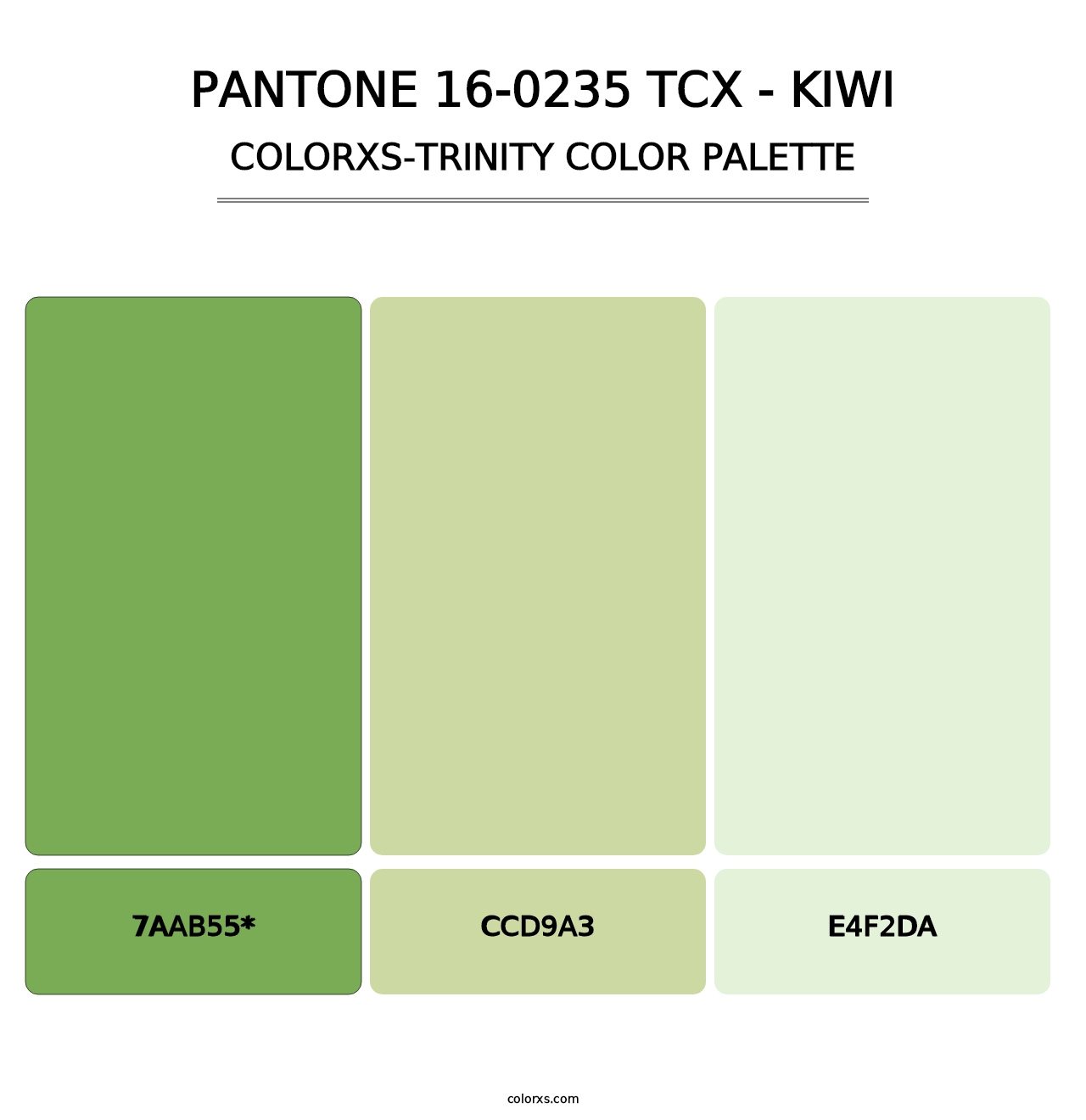 PANTONE 16-0235 TCX - Kiwi - Colorxs Trinity Palette