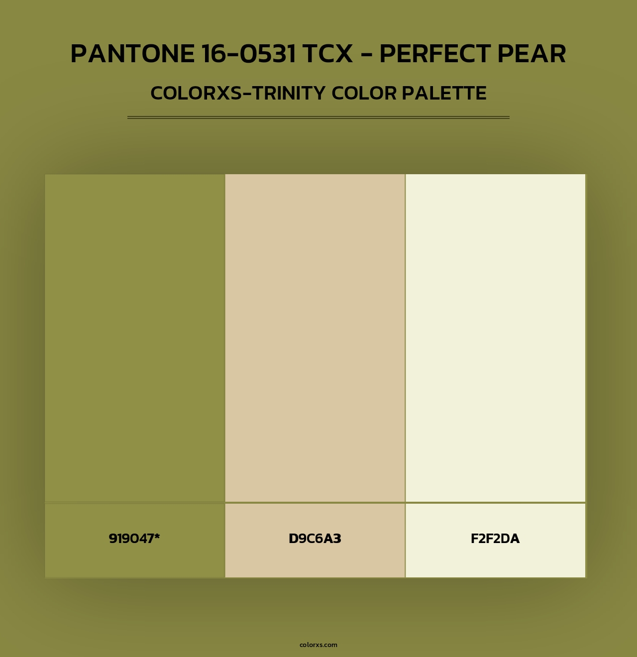 PANTONE 16-0531 TCX - Perfect Pear - Colorxs Trinity Palette