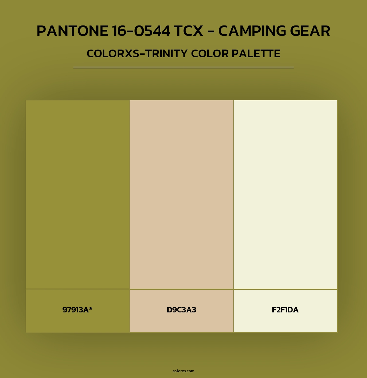 PANTONE 16-0544 TCX - Camping Gear - Colorxs Trinity Palette