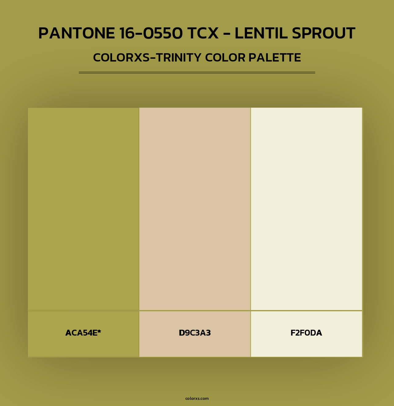 PANTONE 16-0550 TCX - Lentil Sprout - Colorxs Trinity Palette