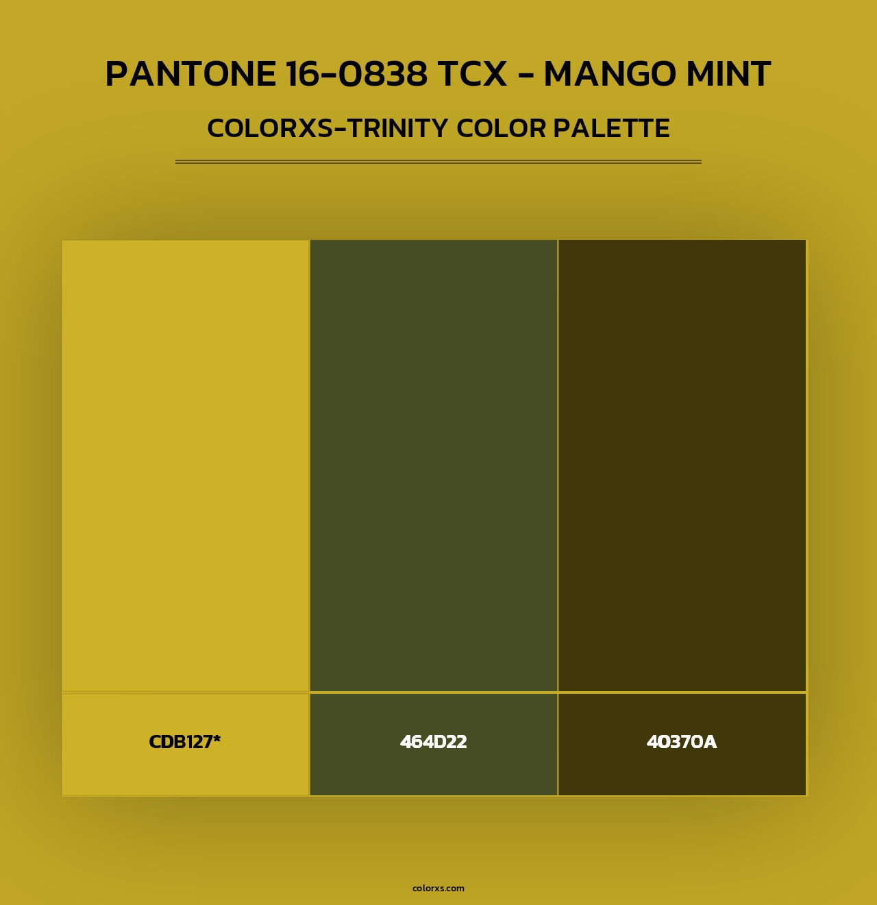 PANTONE 16-0838 TCX - Mango Mint - Colorxs Trinity Palette