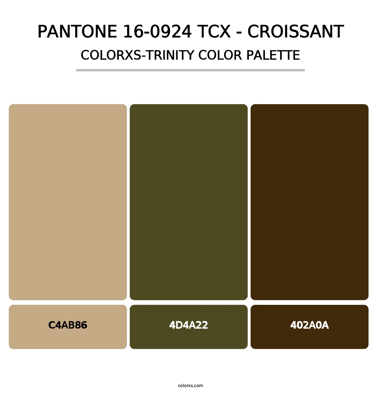 PANTONE 16-0924 TCX - Croissant - Colorxs Trinity Palette
