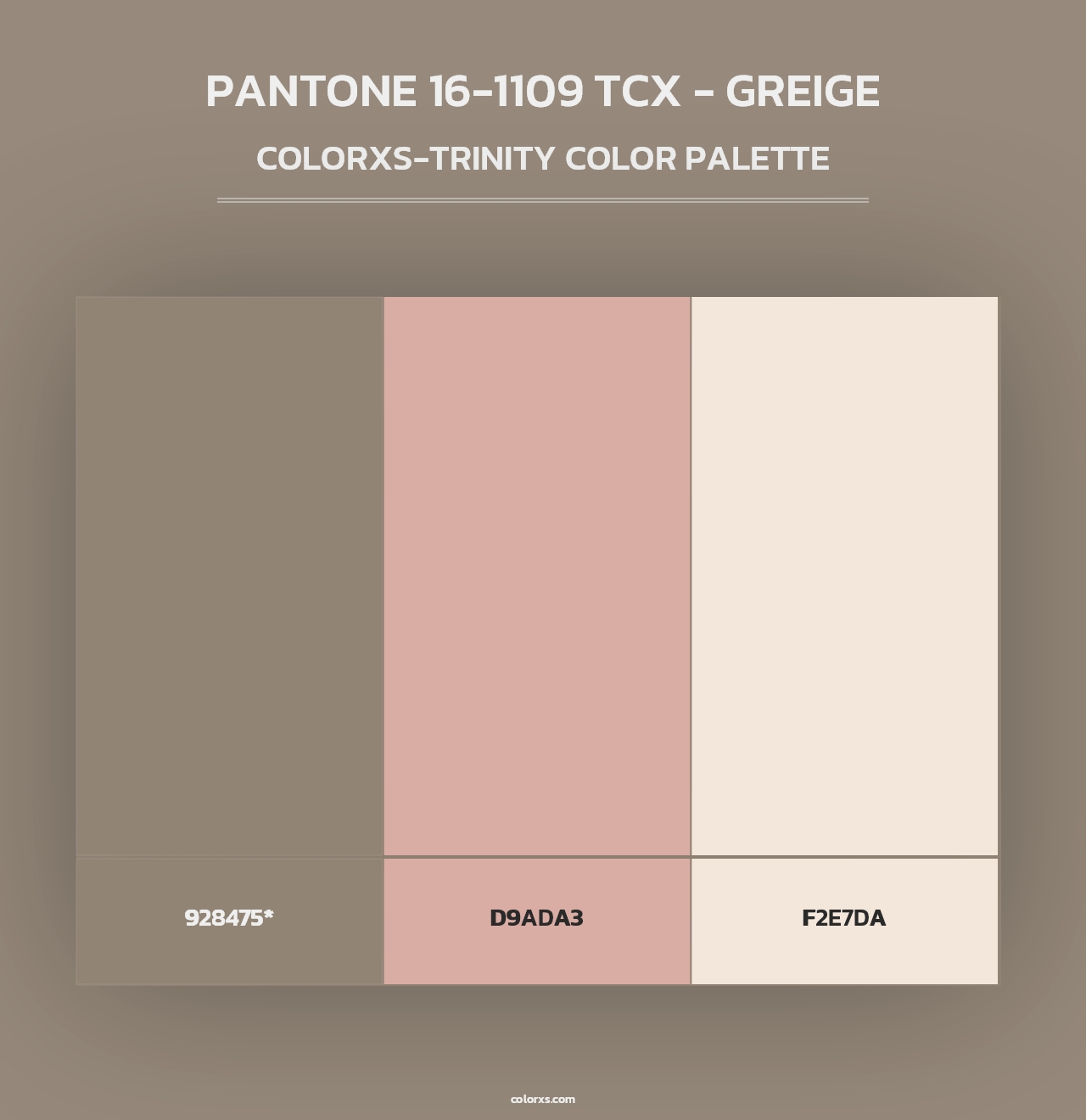PANTONE 16-1109 TCX - Greige - Colorxs Trinity Palette