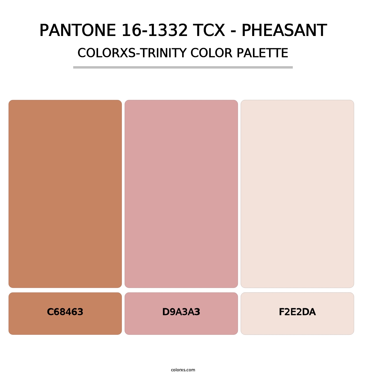 PANTONE 16-1332 TCX - Pheasant - Colorxs Trinity Palette