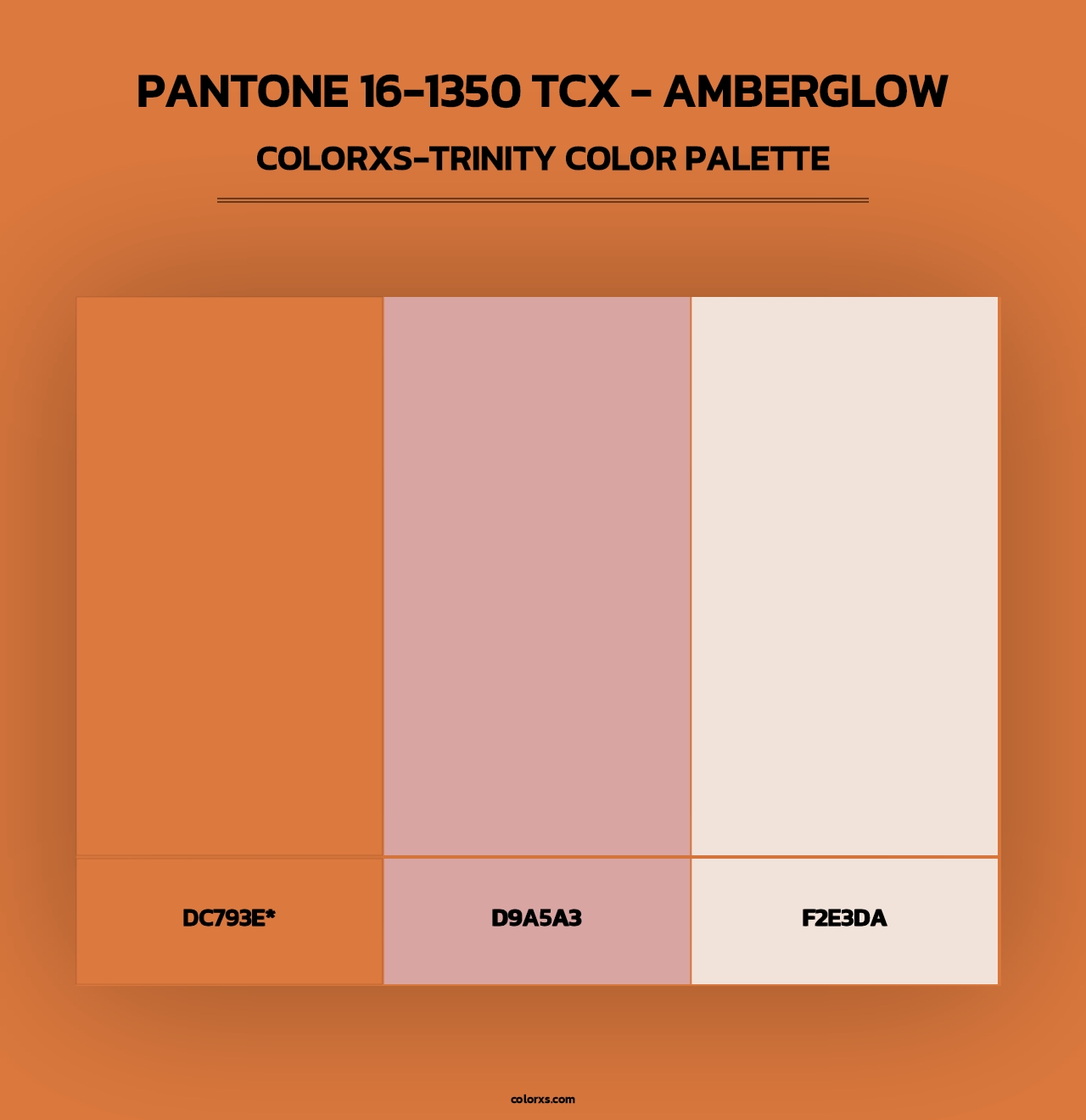 PANTONE 16-1350 TCX - Amberglow - Colorxs Trinity Palette