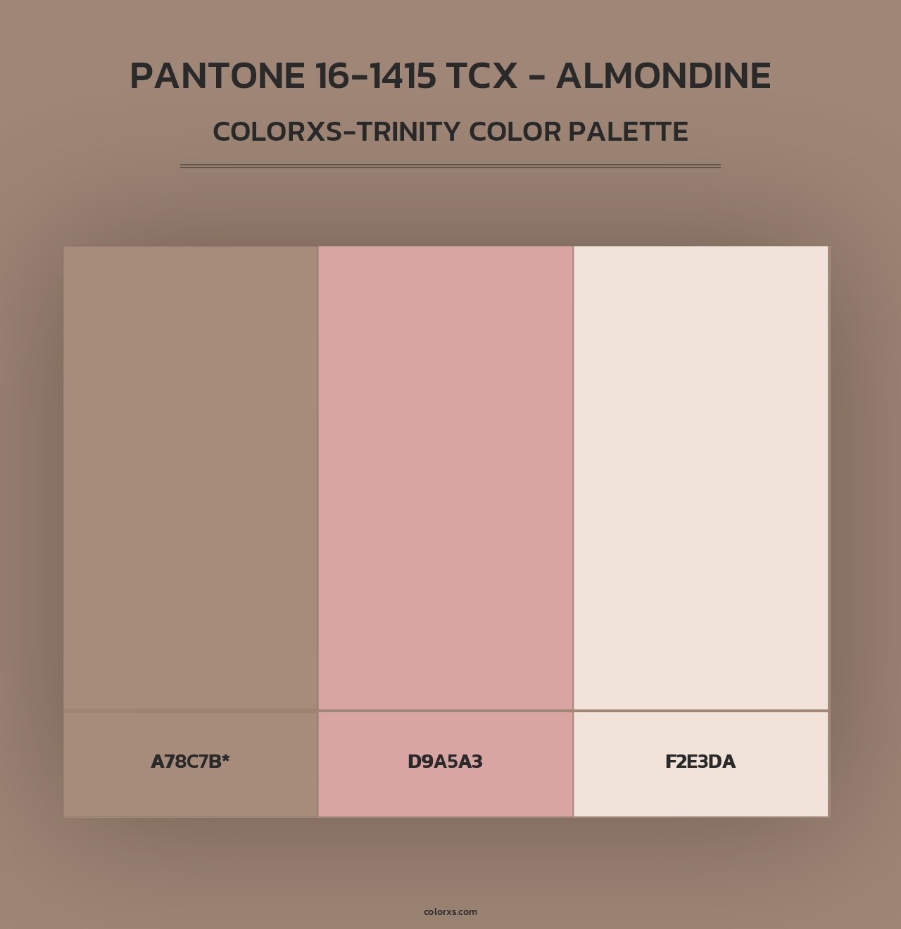 PANTONE 16-1415 TCX - Almondine - Colorxs Trinity Palette