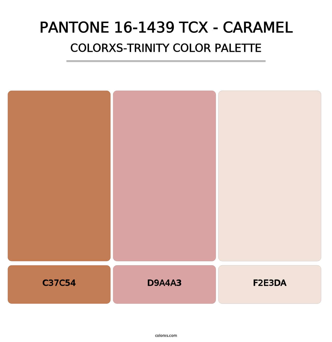 PANTONE 16-1439 TCX - Caramel - Colorxs Trinity Palette