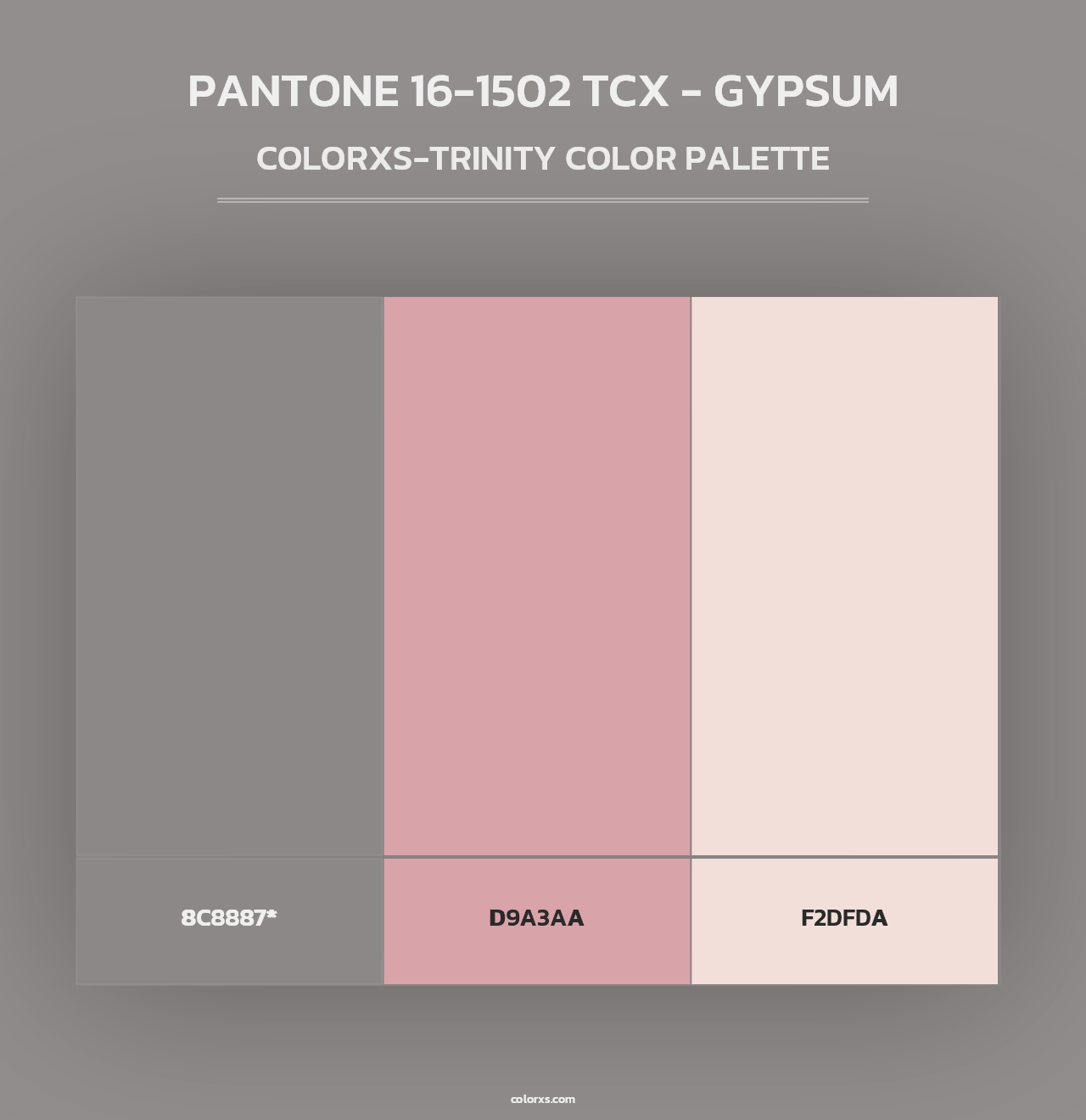 PANTONE 16-1502 TCX - Gypsum - Colorxs Trinity Palette