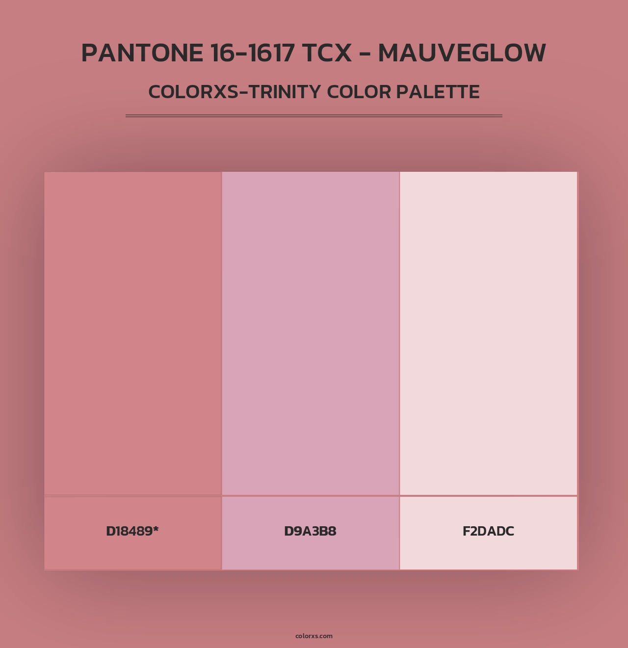 PANTONE 16-1617 TCX - Mauveglow - Colorxs Trinity Palette