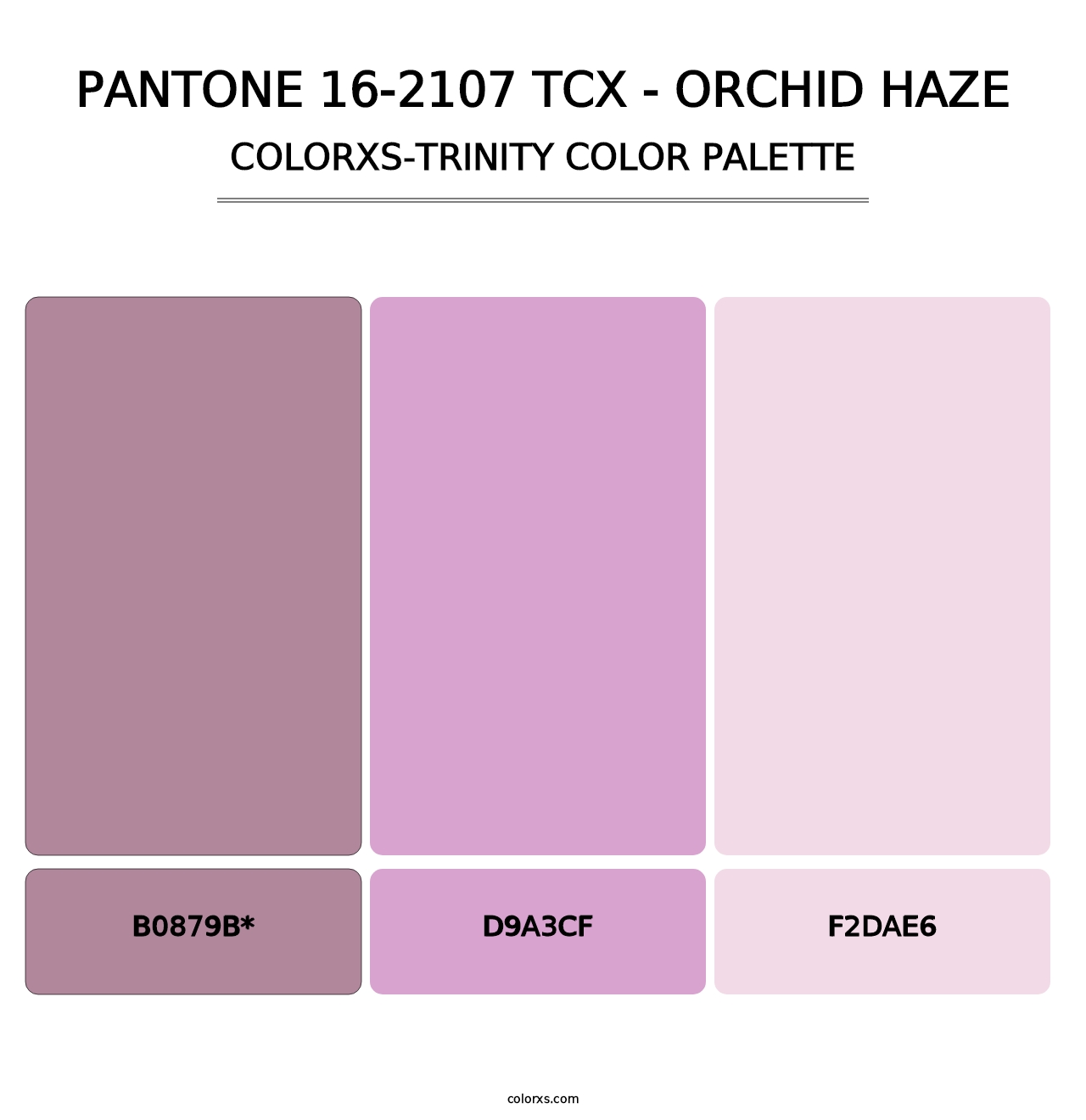PANTONE 16-2107 TCX - Orchid Haze - Colorxs Trinity Palette
