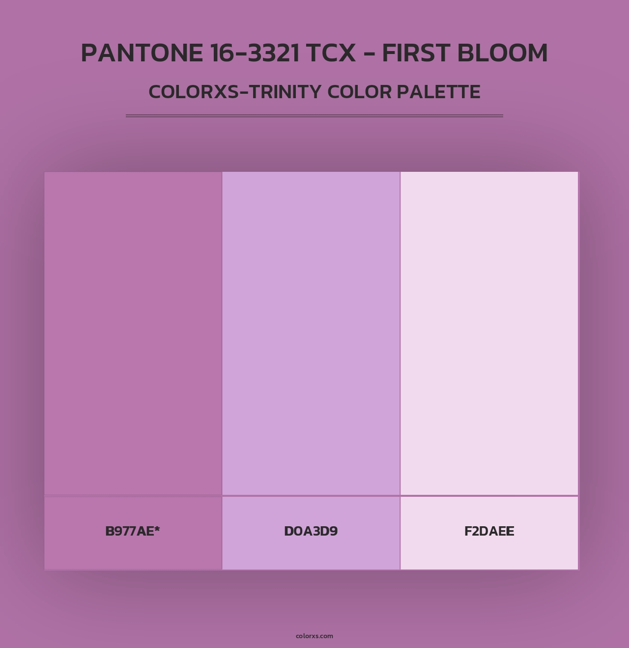 PANTONE 16-3321 TCX - First Bloom - Colorxs Trinity Palette