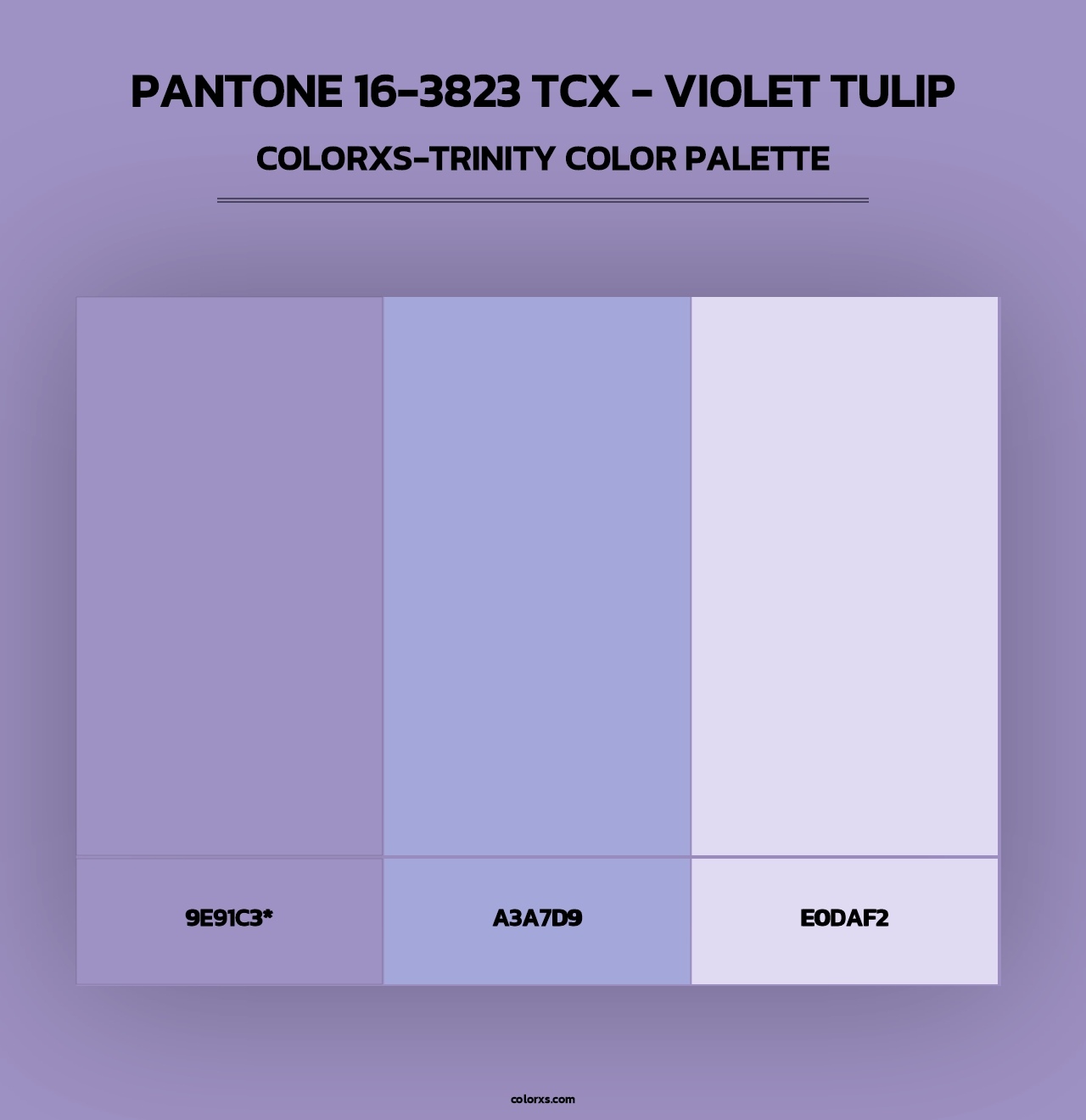 PANTONE 16-3823 TCX - Violet Tulip - Colorxs Trinity Palette