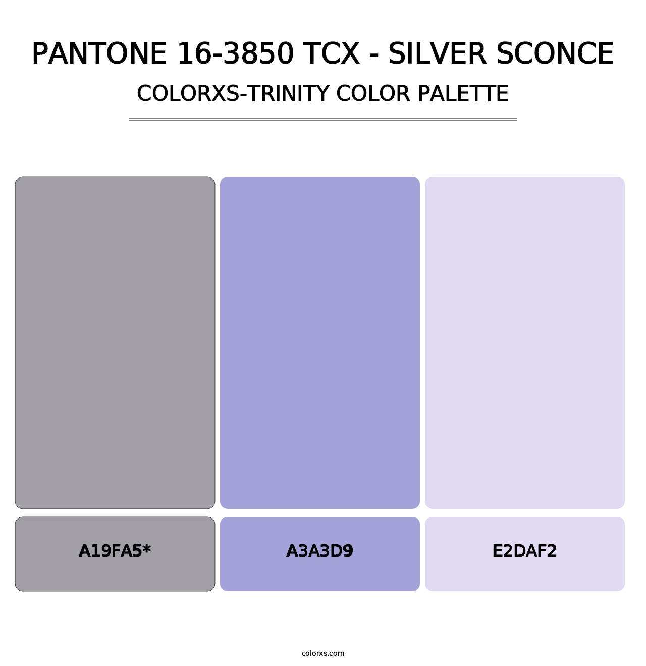 PANTONE 16-3850 TCX - Silver Sconce - Colorxs Trinity Palette