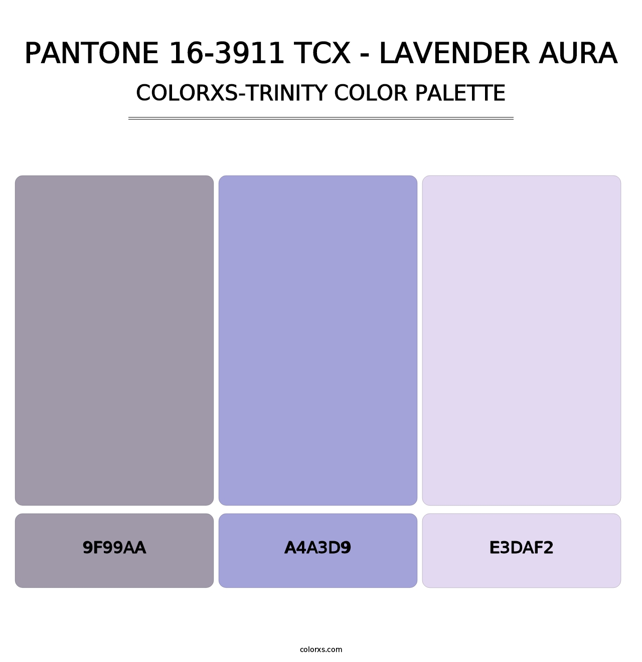 PANTONE 16-3911 TCX - Lavender Aura - Colorxs Trinity Palette