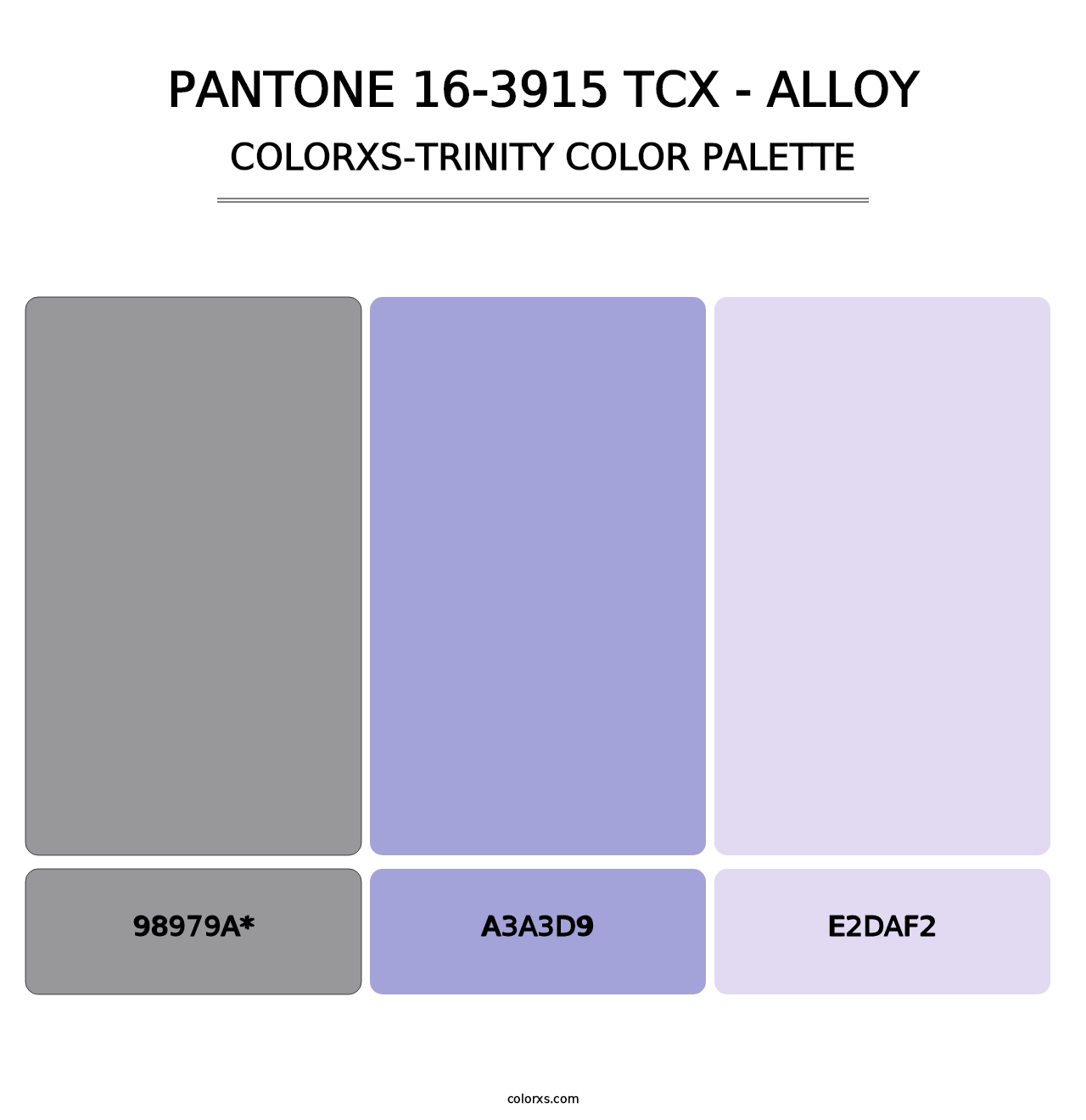 PANTONE 16-3915 TCX - Alloy - Colorxs Trinity Palette