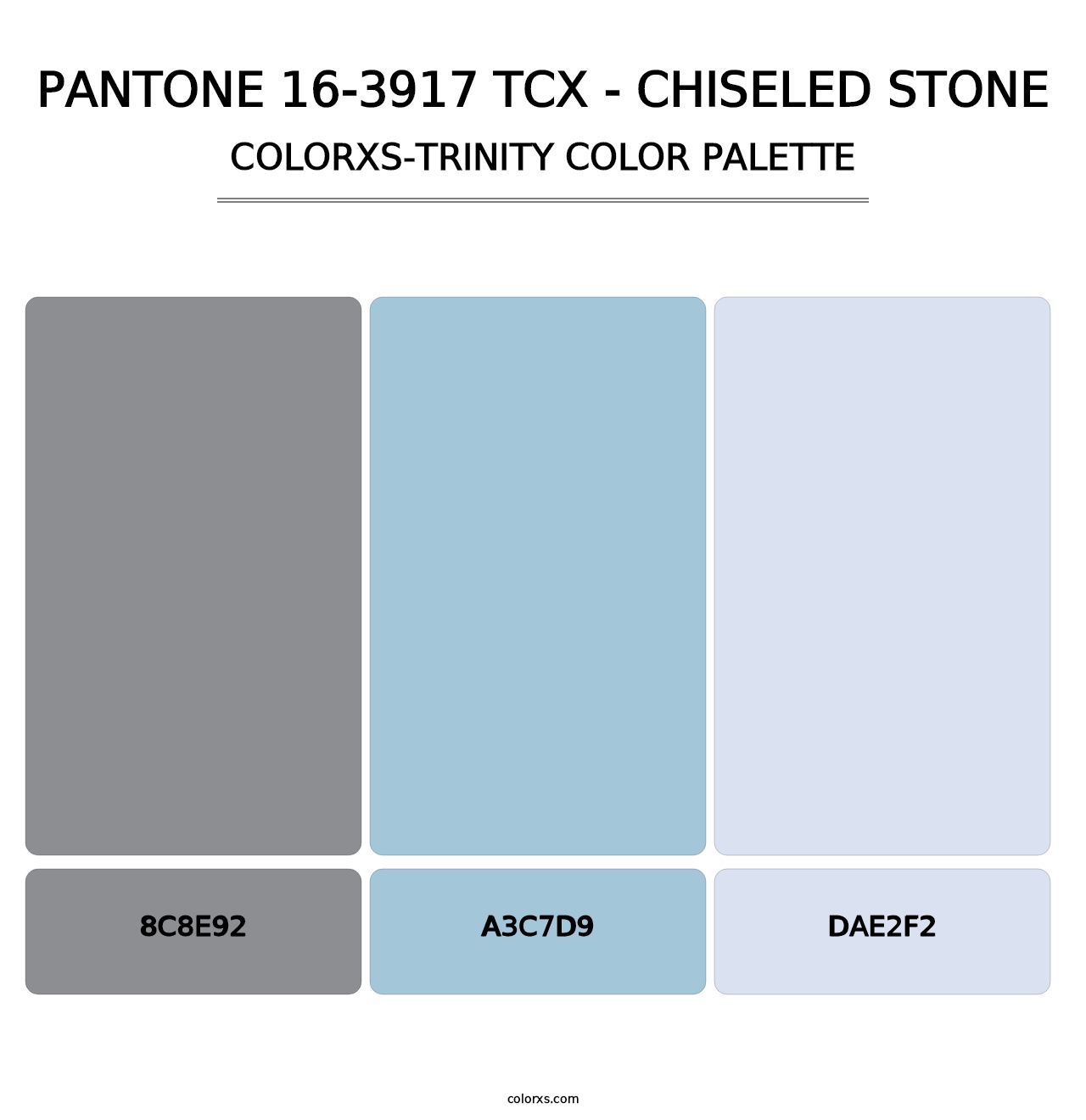PANTONE 16-3917 TCX - Chiseled Stone - Colorxs Trinity Palette