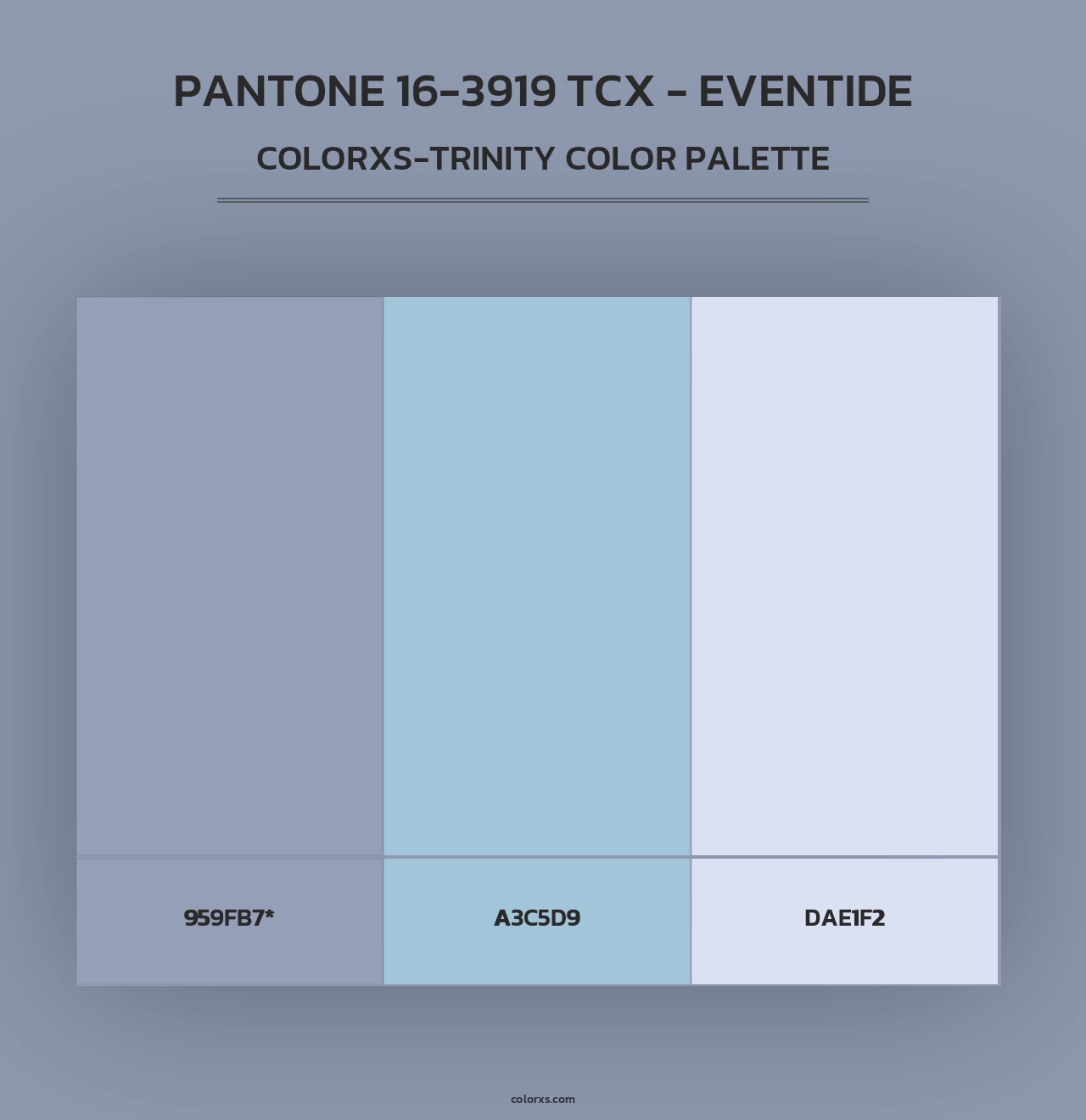 PANTONE 16-3919 TCX - Eventide - Colorxs Trinity Palette