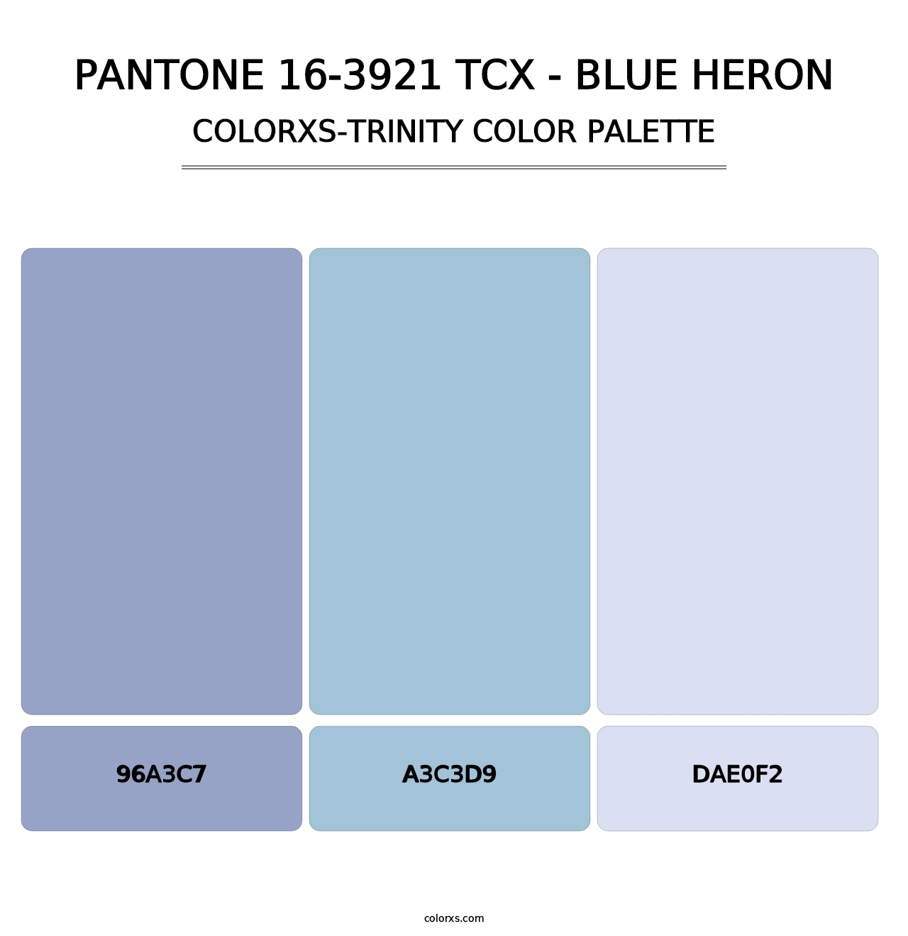 PANTONE 16-3921 TCX - Blue Heron - Colorxs Trinity Palette