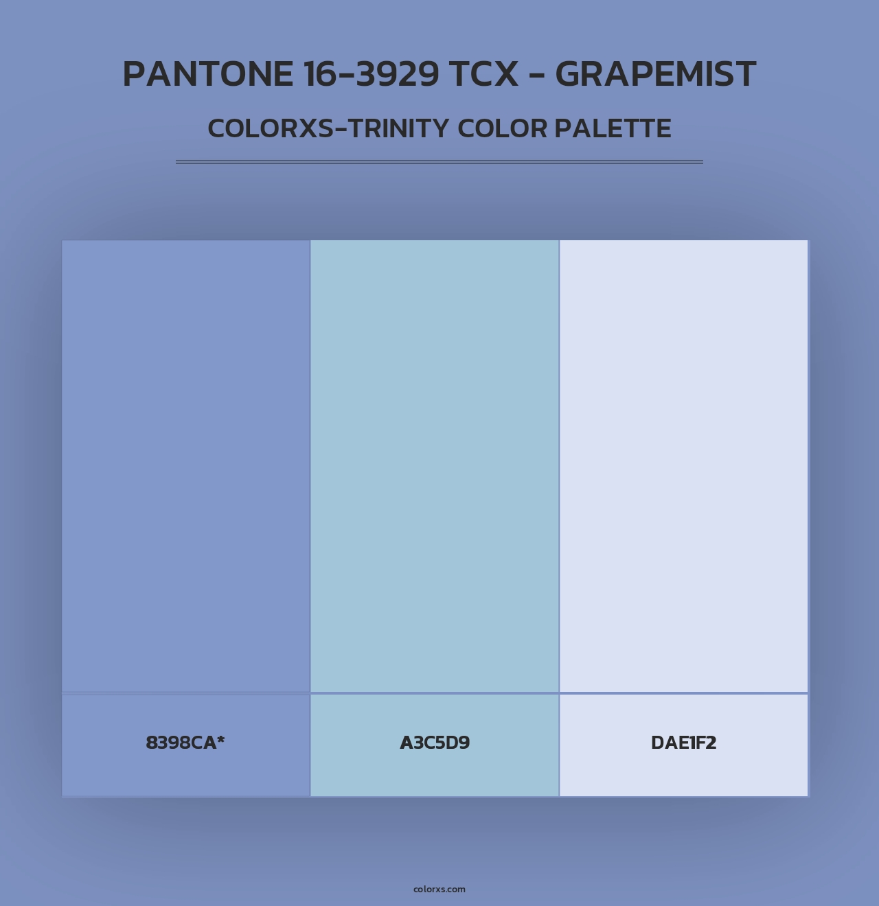 PANTONE 16-3929 TCX - Grapemist - Colorxs Trinity Palette