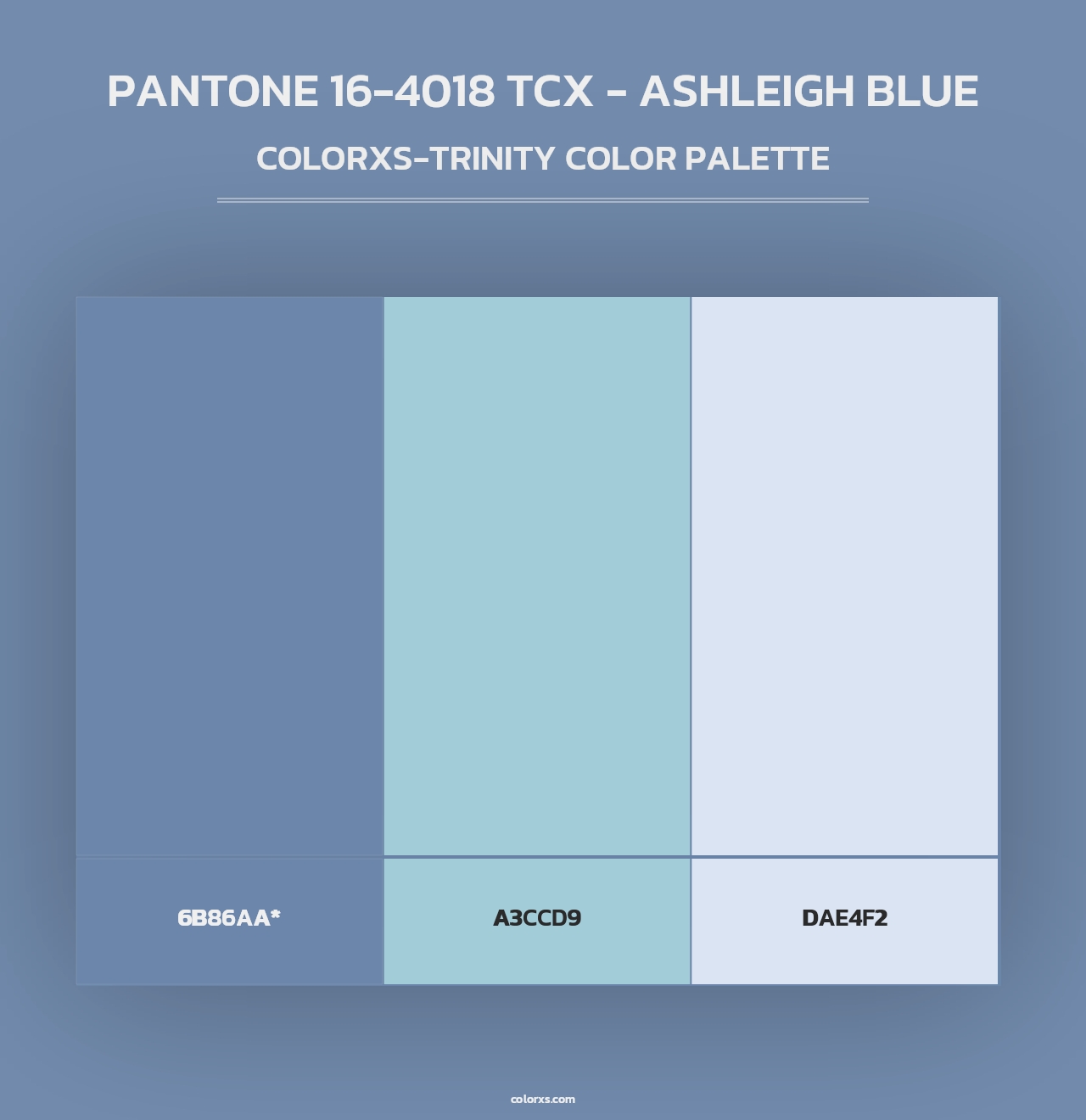 PANTONE 16-4018 TCX - Ashleigh Blue - Colorxs Trinity Palette
