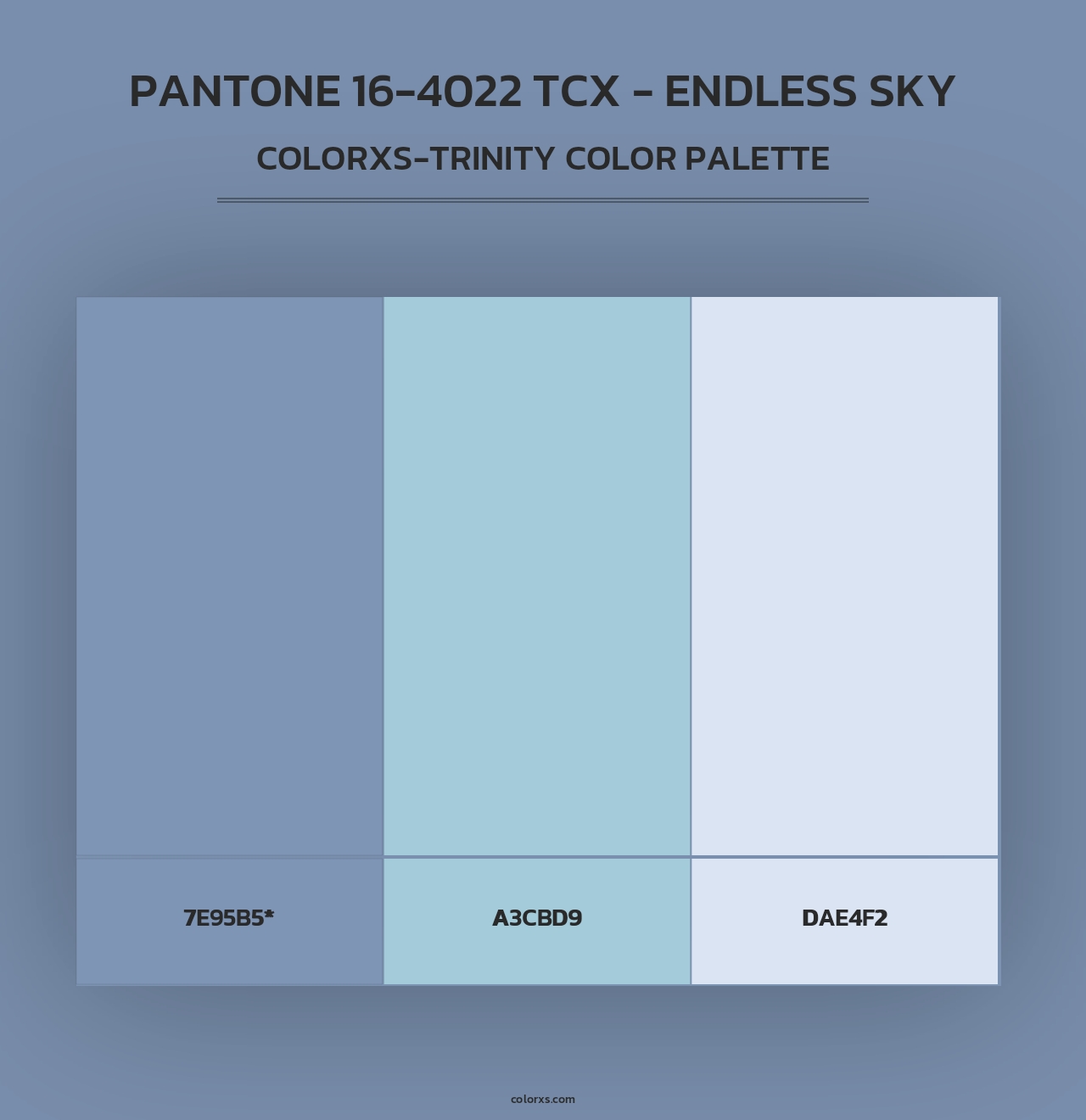 PANTONE 16-4022 TCX - Endless Sky - Colorxs Trinity Palette