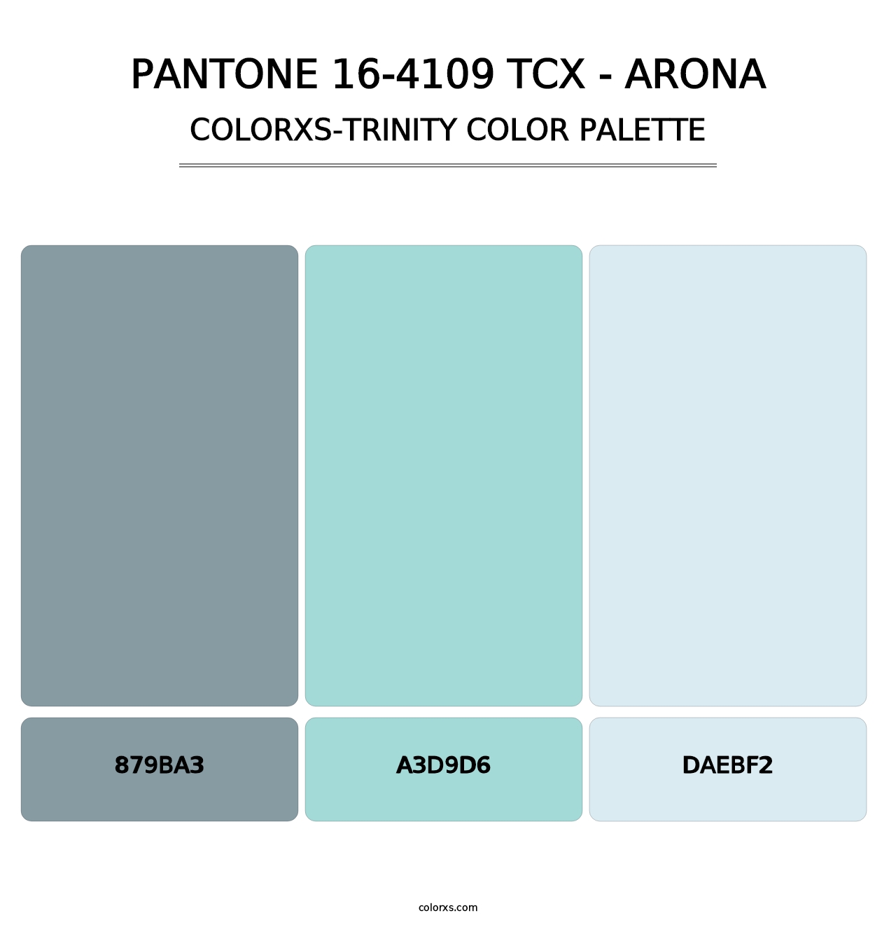 PANTONE 16-4109 TCX - Arona - Colorxs Trinity Palette