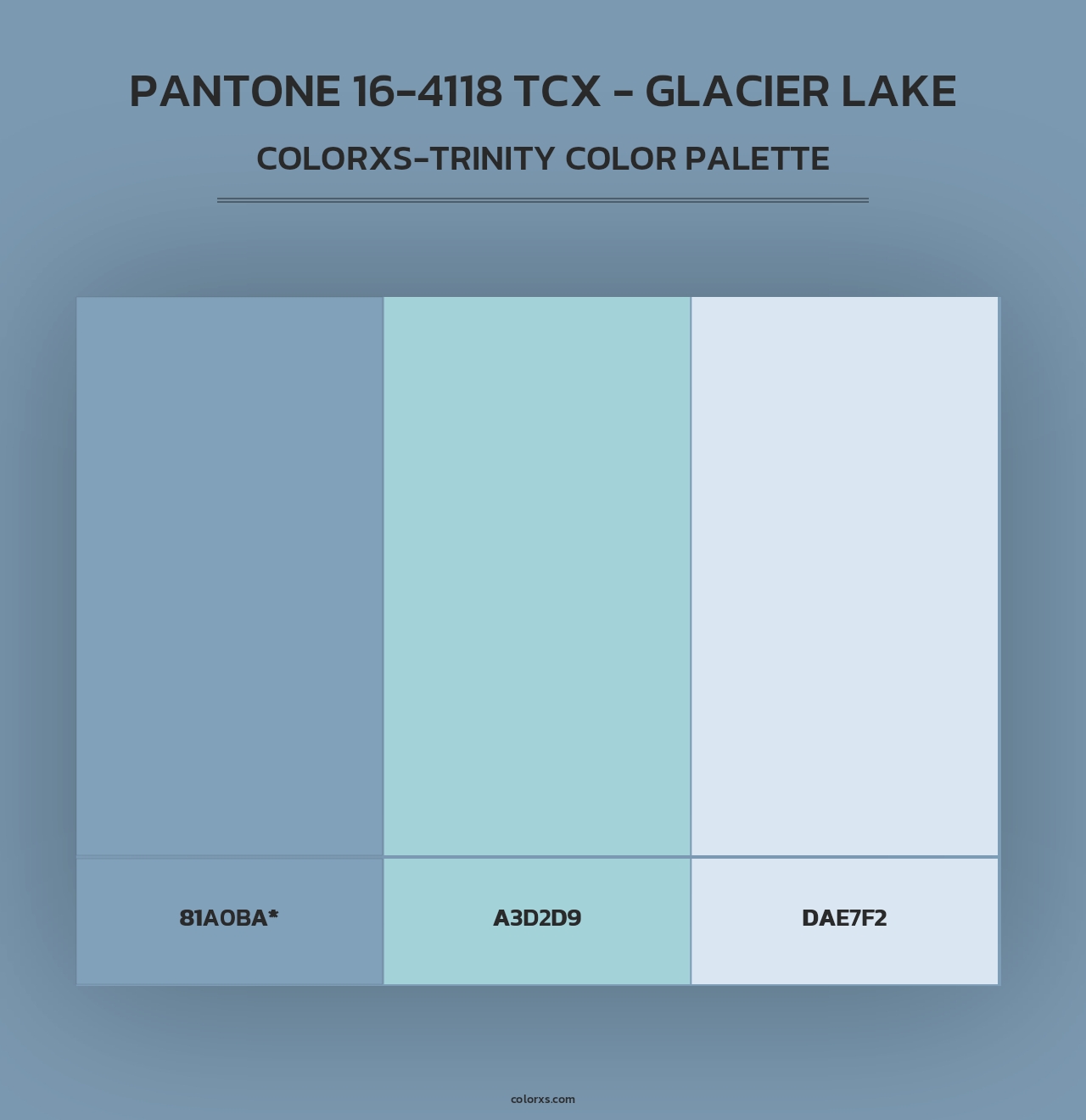 PANTONE 16-4118 TCX - Glacier Lake - Colorxs Trinity Palette
