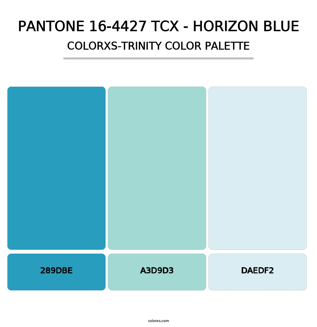 PANTONE 16-4427 TCX - Horizon Blue - Colorxs Trinity Palette
